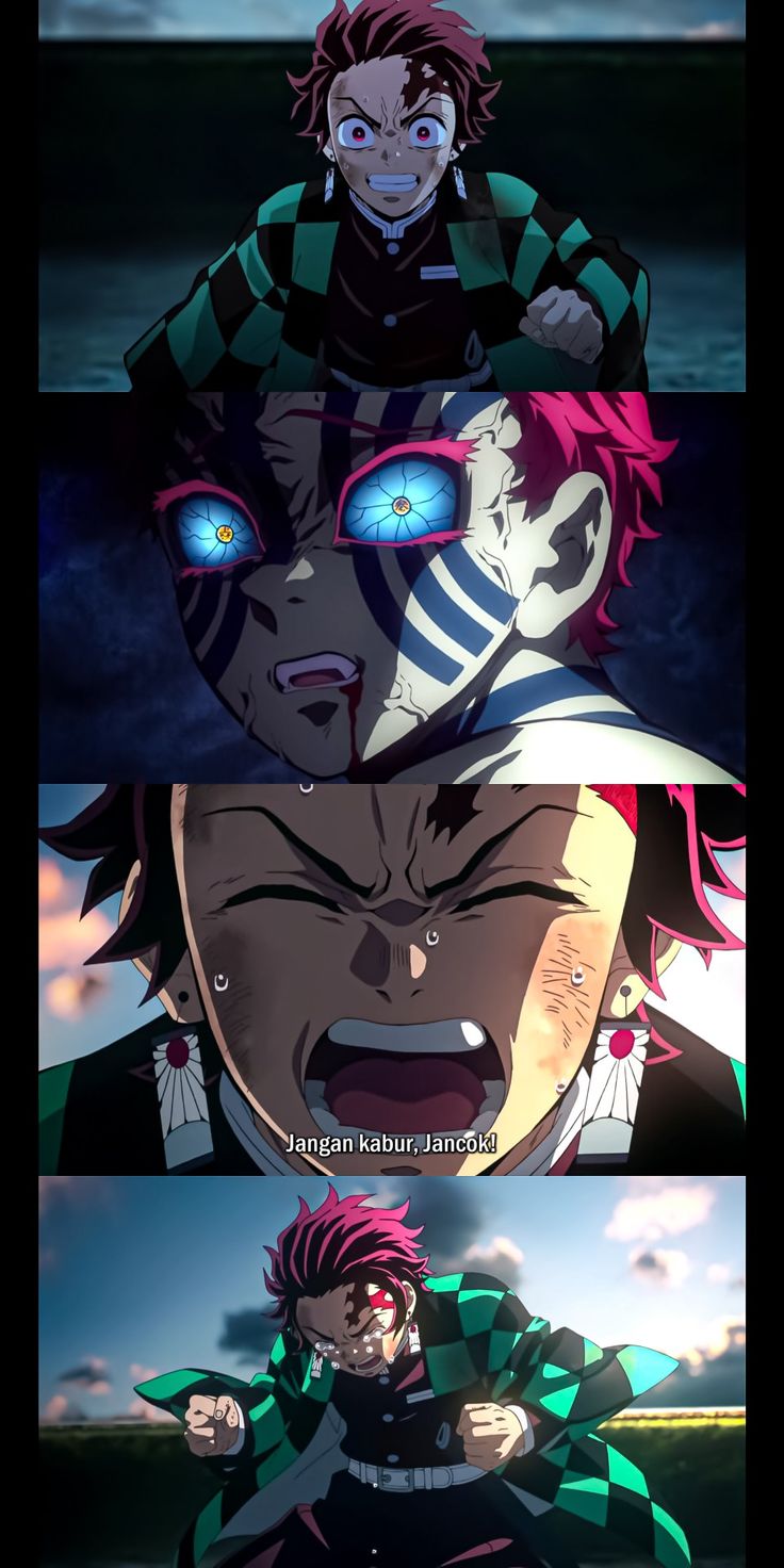 Kamado Tanjiro vs Akaza wallpaper