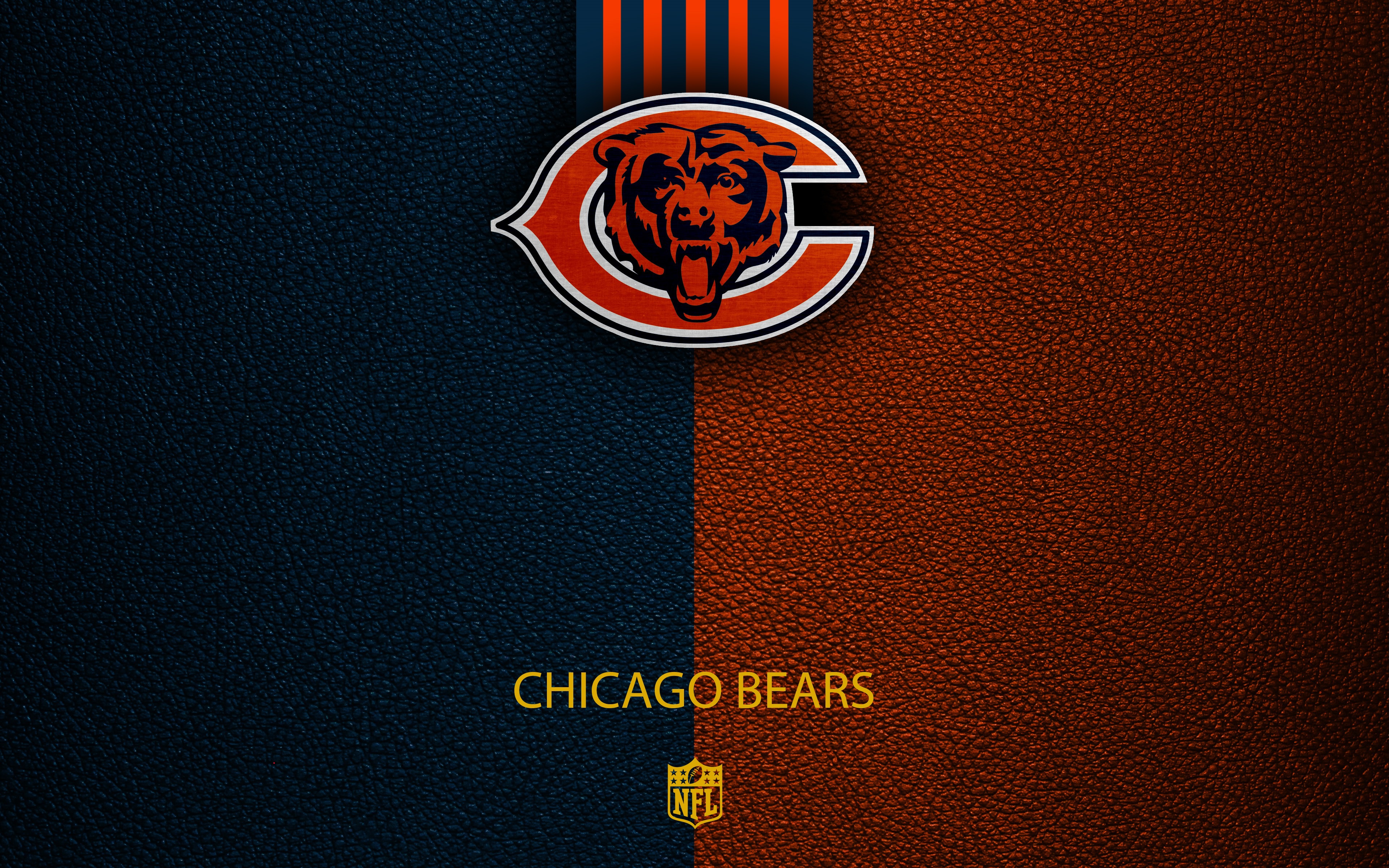 Wallpaper wallpaper, logo, Sport, nfl, Chicago Bears for mobile and desktop, section спорт, resolution 3840x2400