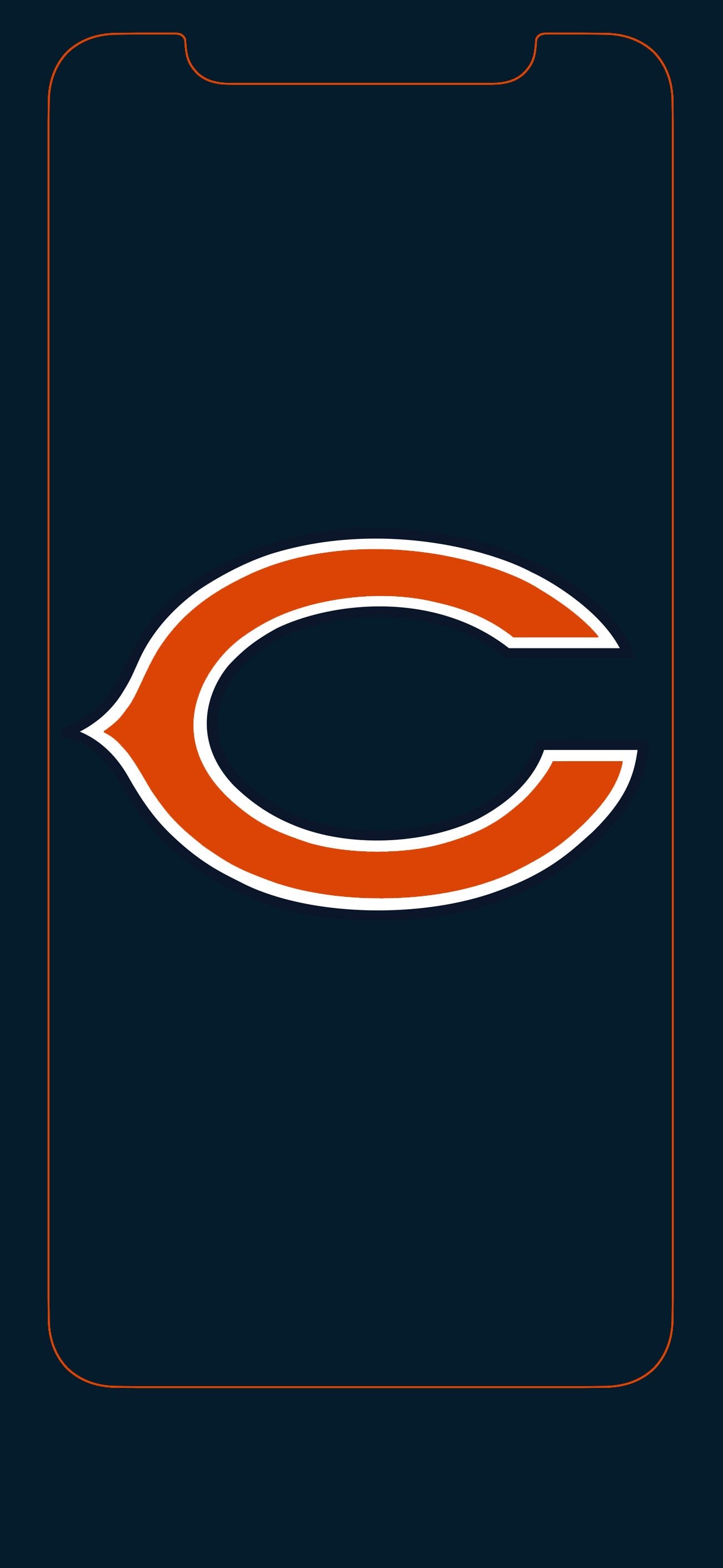 Chicago Bears wallpaper I made for iPhone X