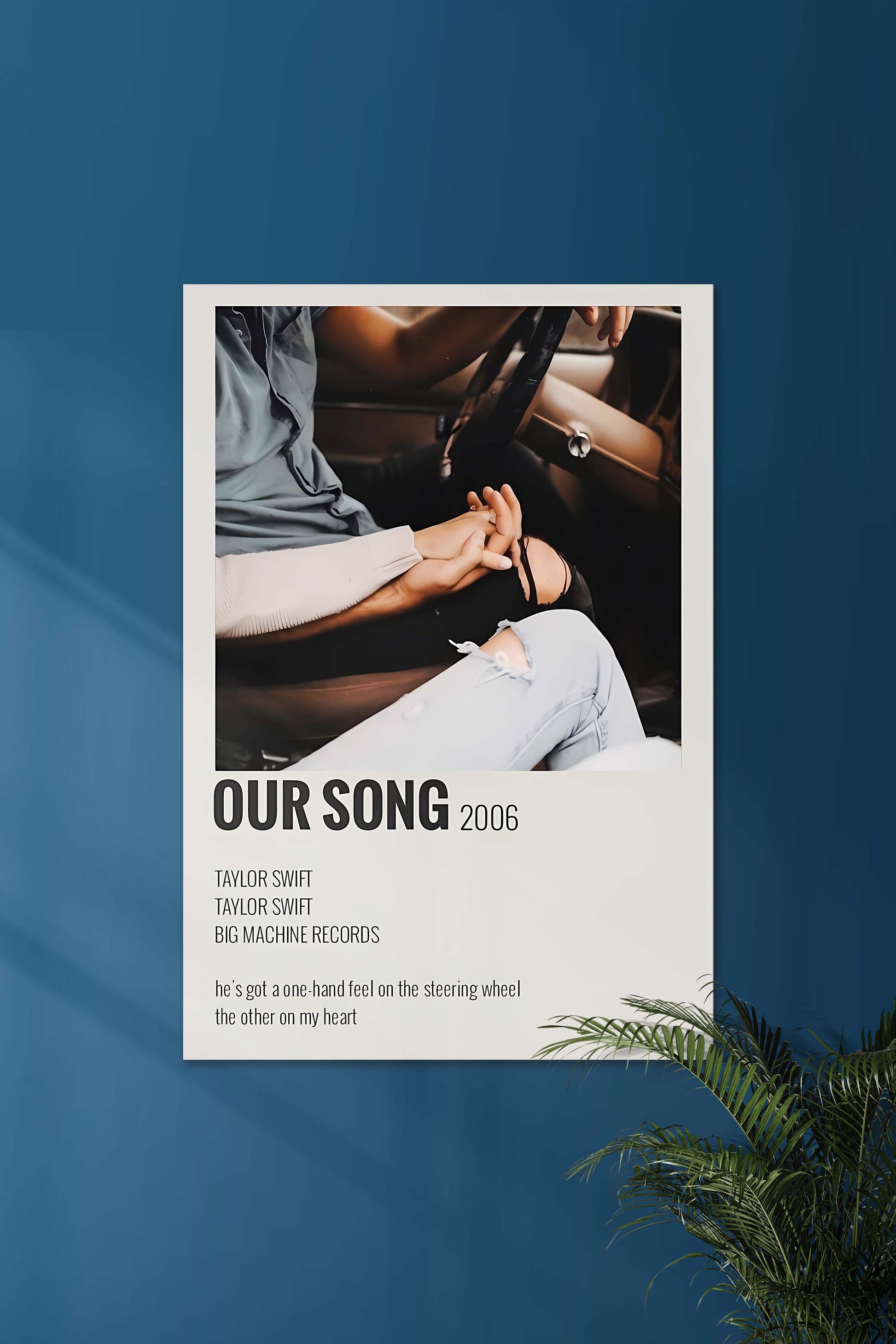 Our Song x Taylor Swift. Music Card. Music Artist Poster