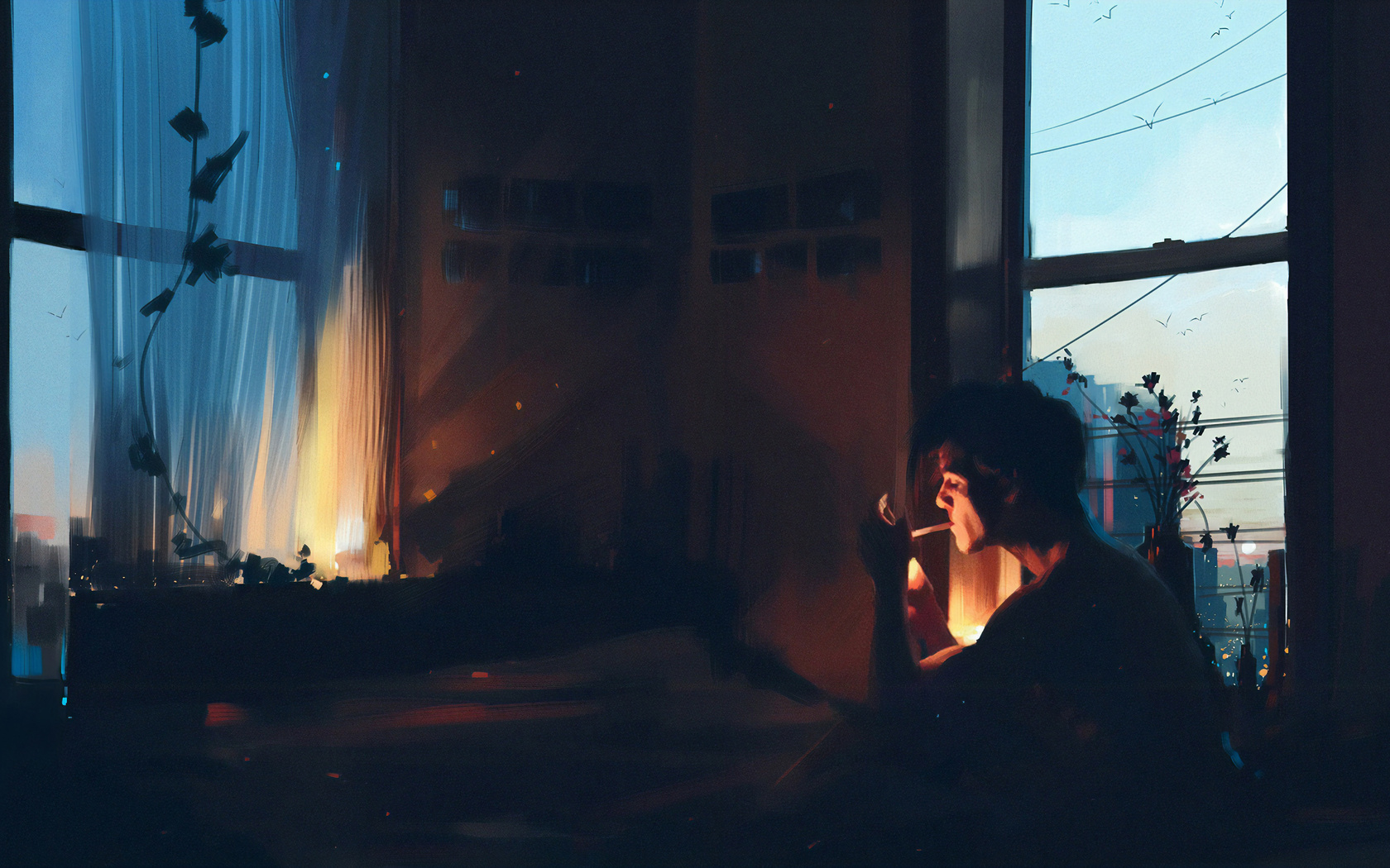 Boy Alone In Room Smoking 4k Wallpaper, 1680x1050 Resolution HD 4k Wallpaper, Image, Background, Photos and Picture