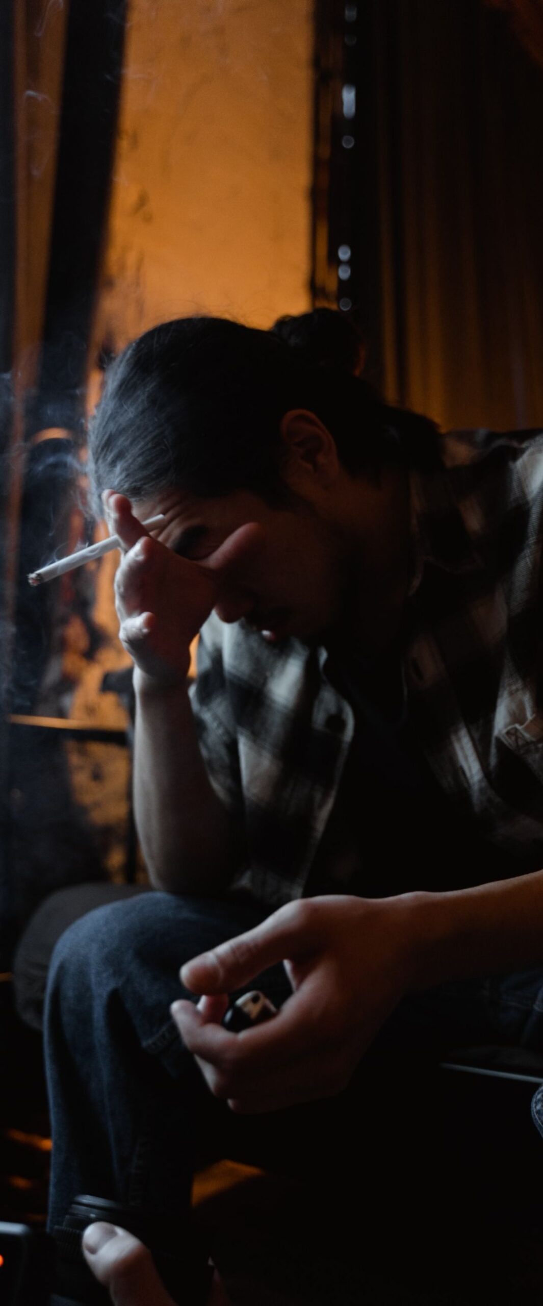 Best Sad Alone Boy Smoking iPhone Wallpaper [ 4k & HD Quality ]