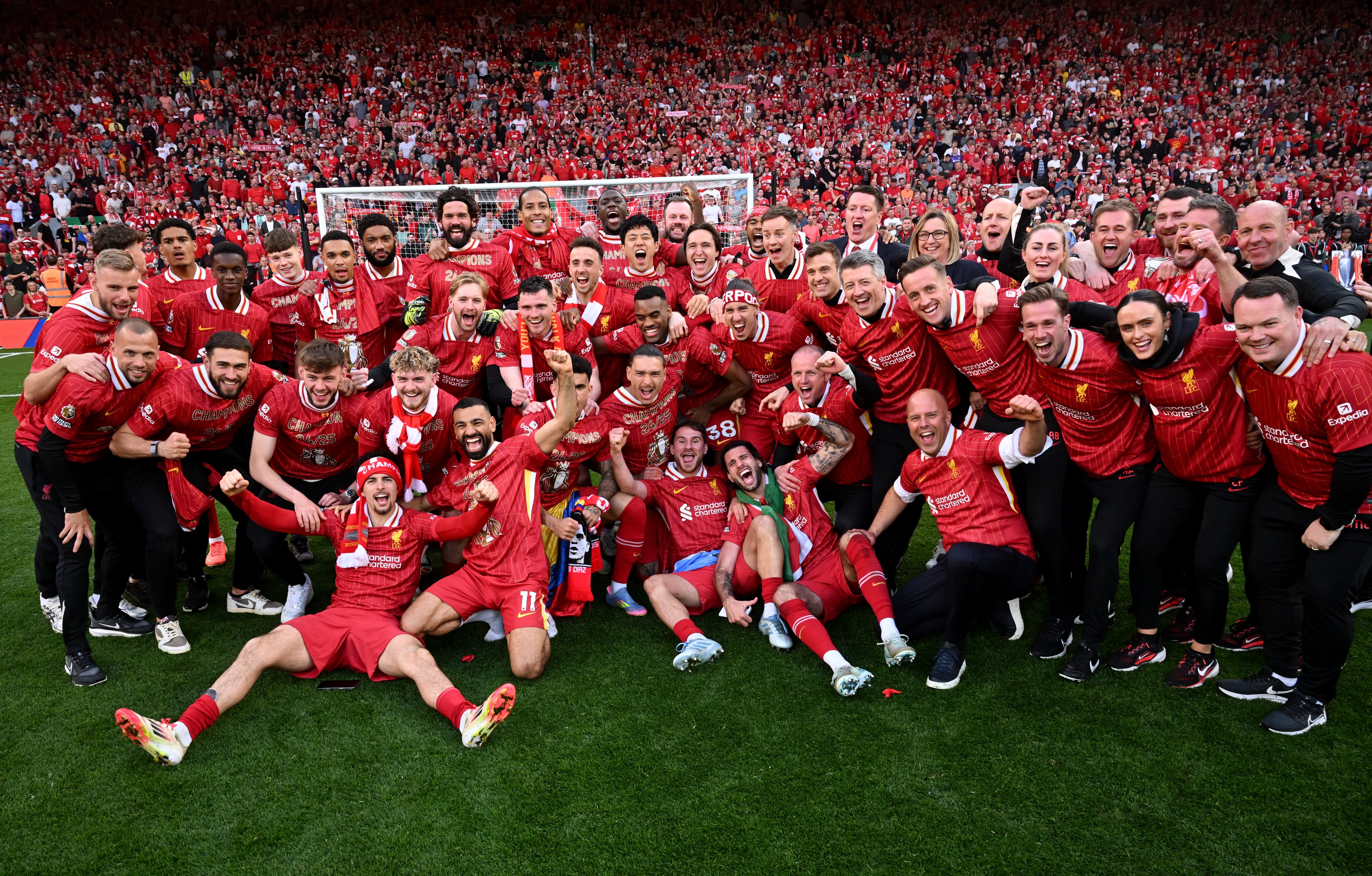 Liverpool F.C. Celebration Ultra HD Wallpaper