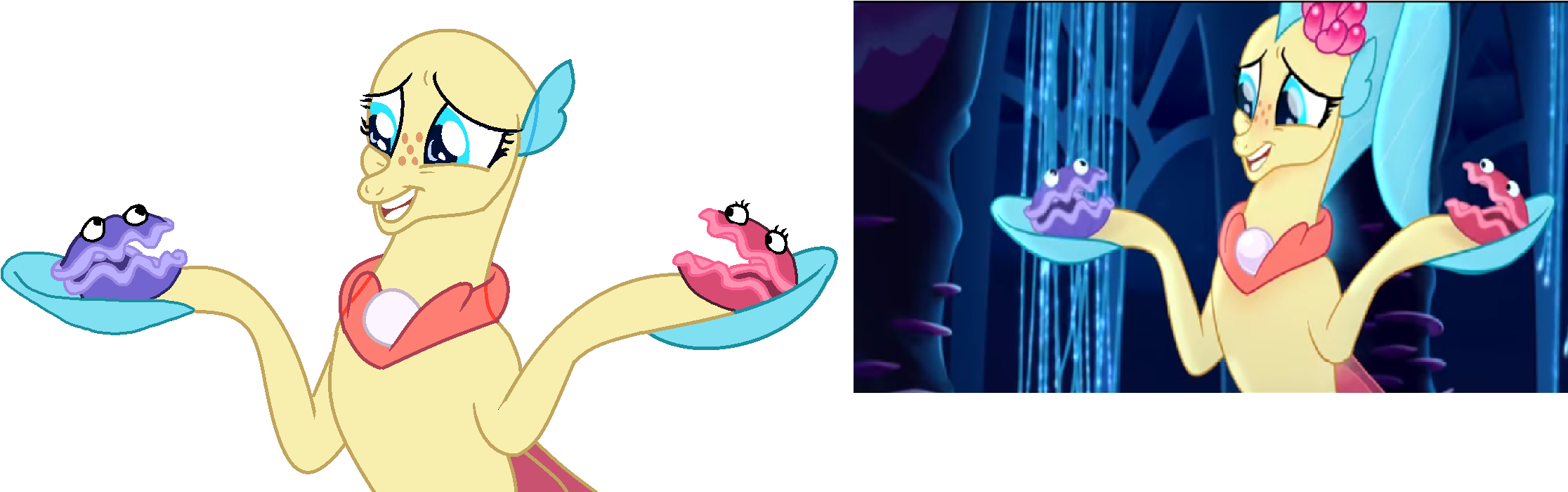 Download Animated Pony Holding Cupcakes