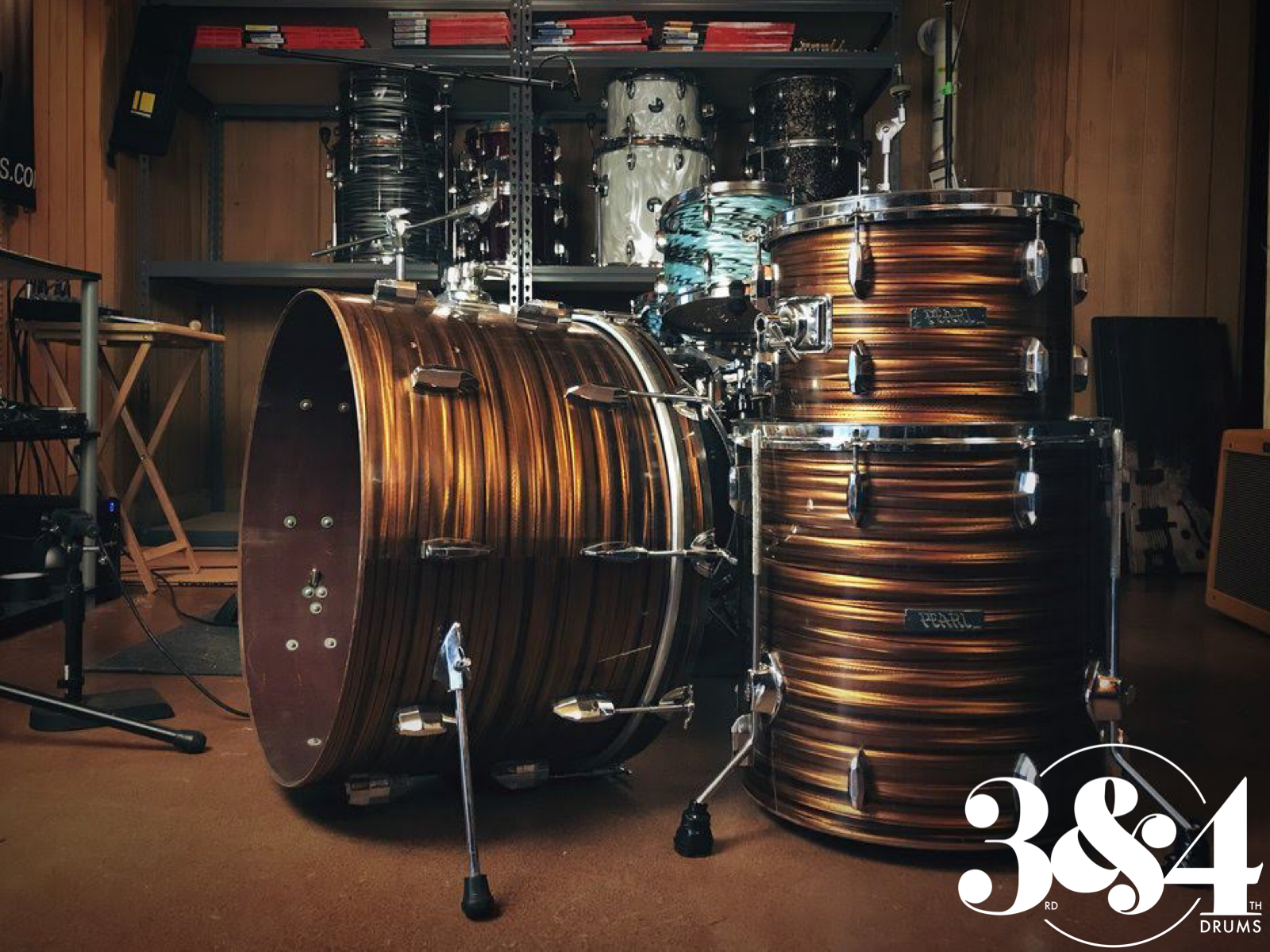 Late 60s Made In Japan Pearl Seamless Phenolic Kit