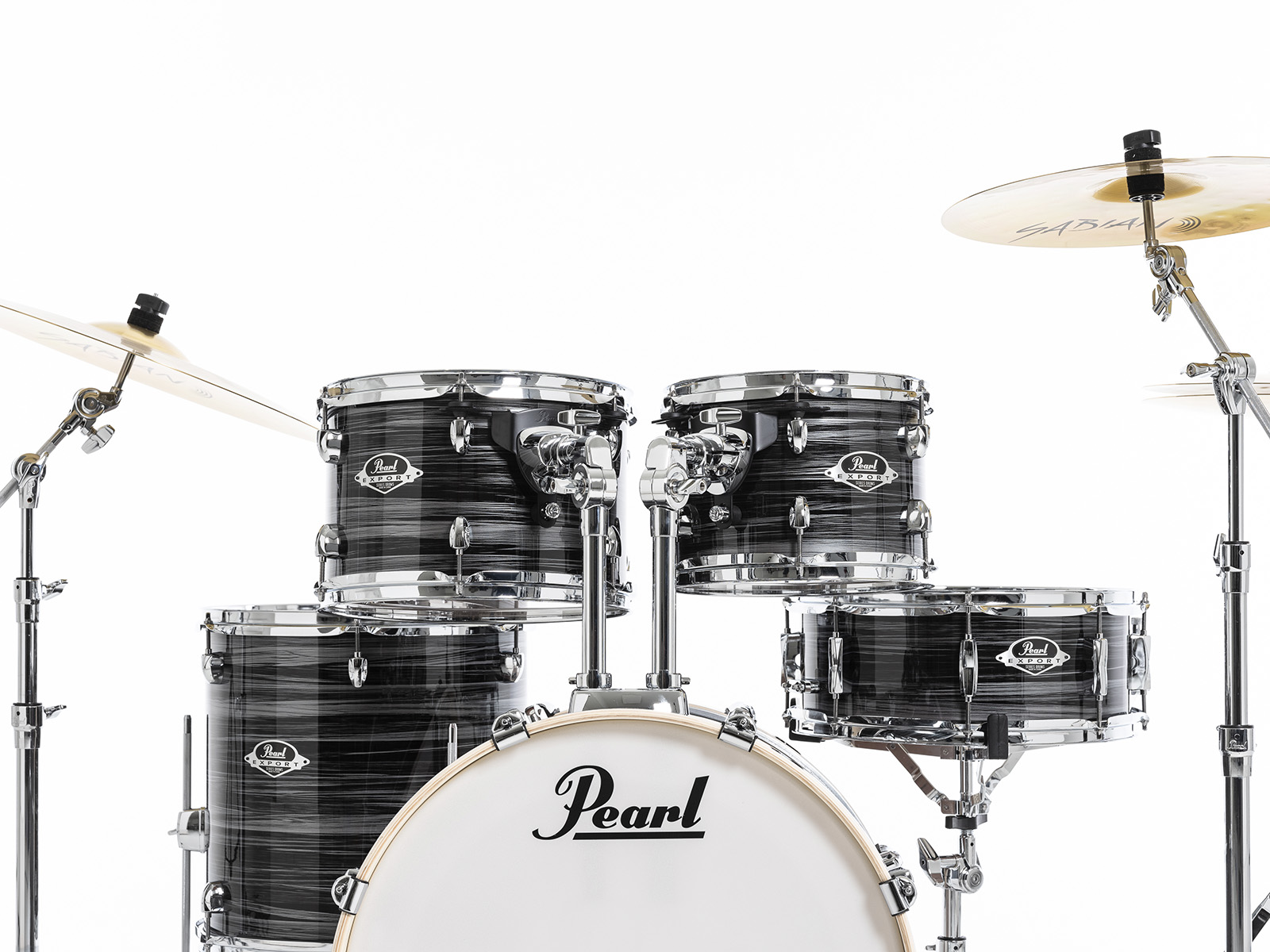 Pearl EXPORT FUSION 20 silver twist Fusion drum kit