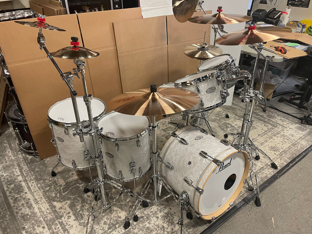 Pearl Monster 6 Piece Music City Maple Drum Set Hardware Cymbals