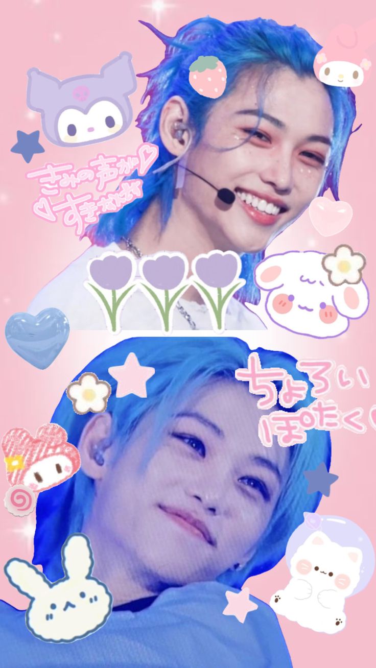 I L♡︎VE how Yongbok's blue hair looks ♥︎♥︎♥︎ its