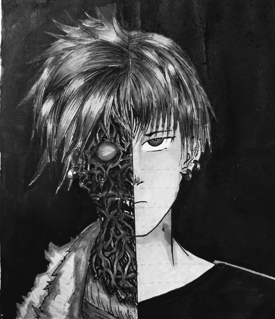 So I redrew Amai mask from webcomic