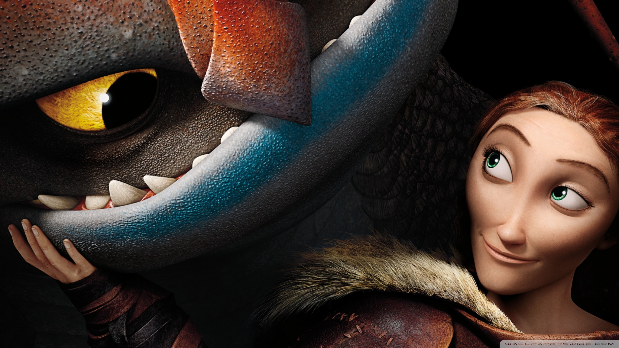 How To Train Your Dragon 2 Valka and dragon Cloudjumper 4K UHD Wallpaper for UltraHD Desktop and TV, Widescreen and UltraWide Display, Smartphone and Tablet Devices
