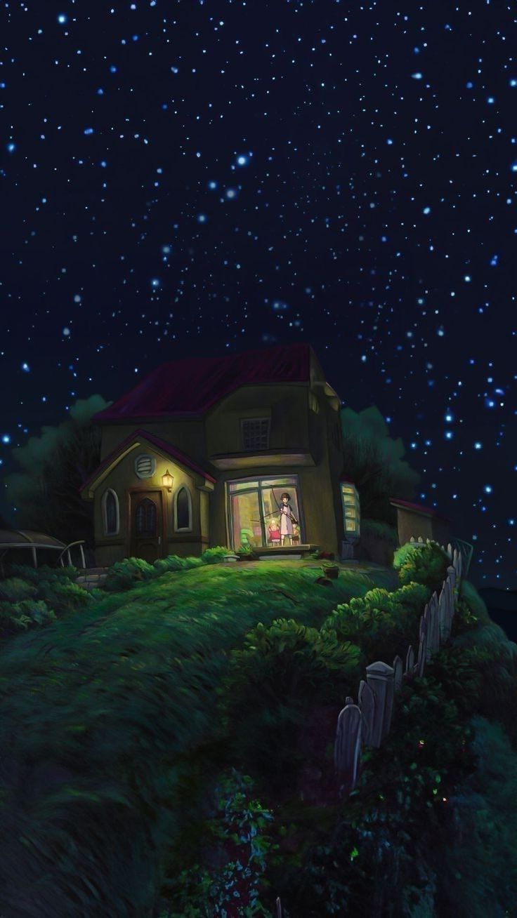 ART. Phone wallpaper, Studio ghibli background, Studio ghibli