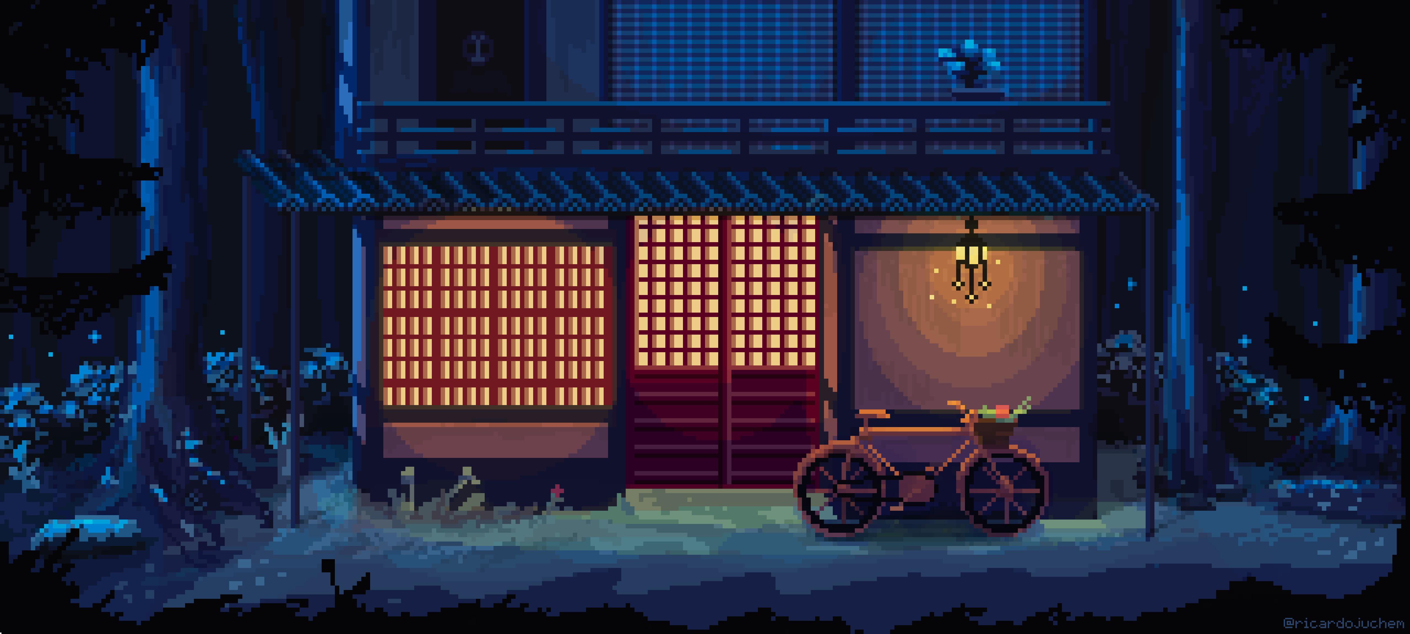 I made this one inspired by the Studio Ghibli animation background