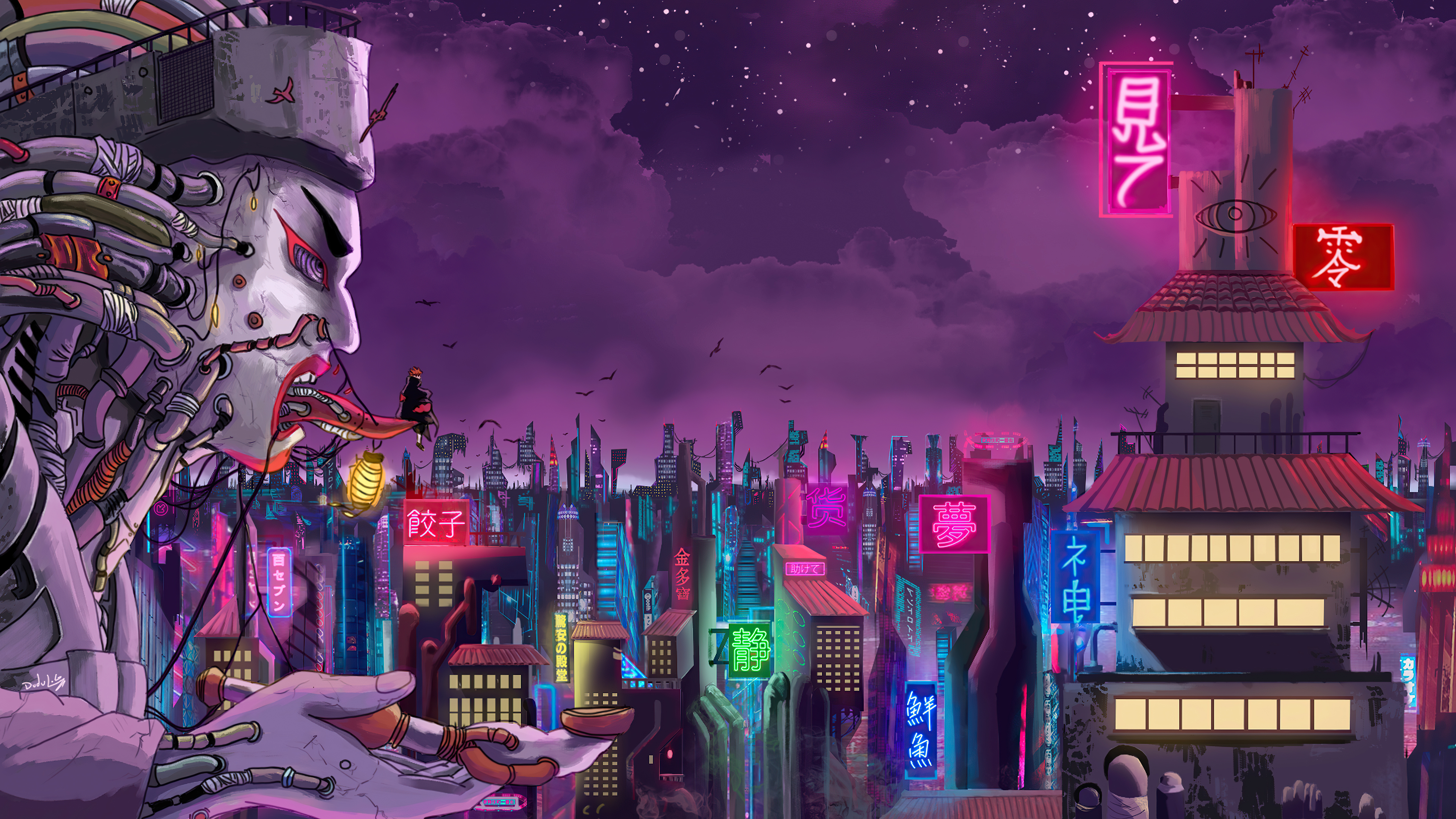 Amegakure From Naruto Shippuden In A Cyberpunk World 5k Wallpaper, HD Anime Wallpaper, 4k Wallpaper, Image, Background, Photos and Picture