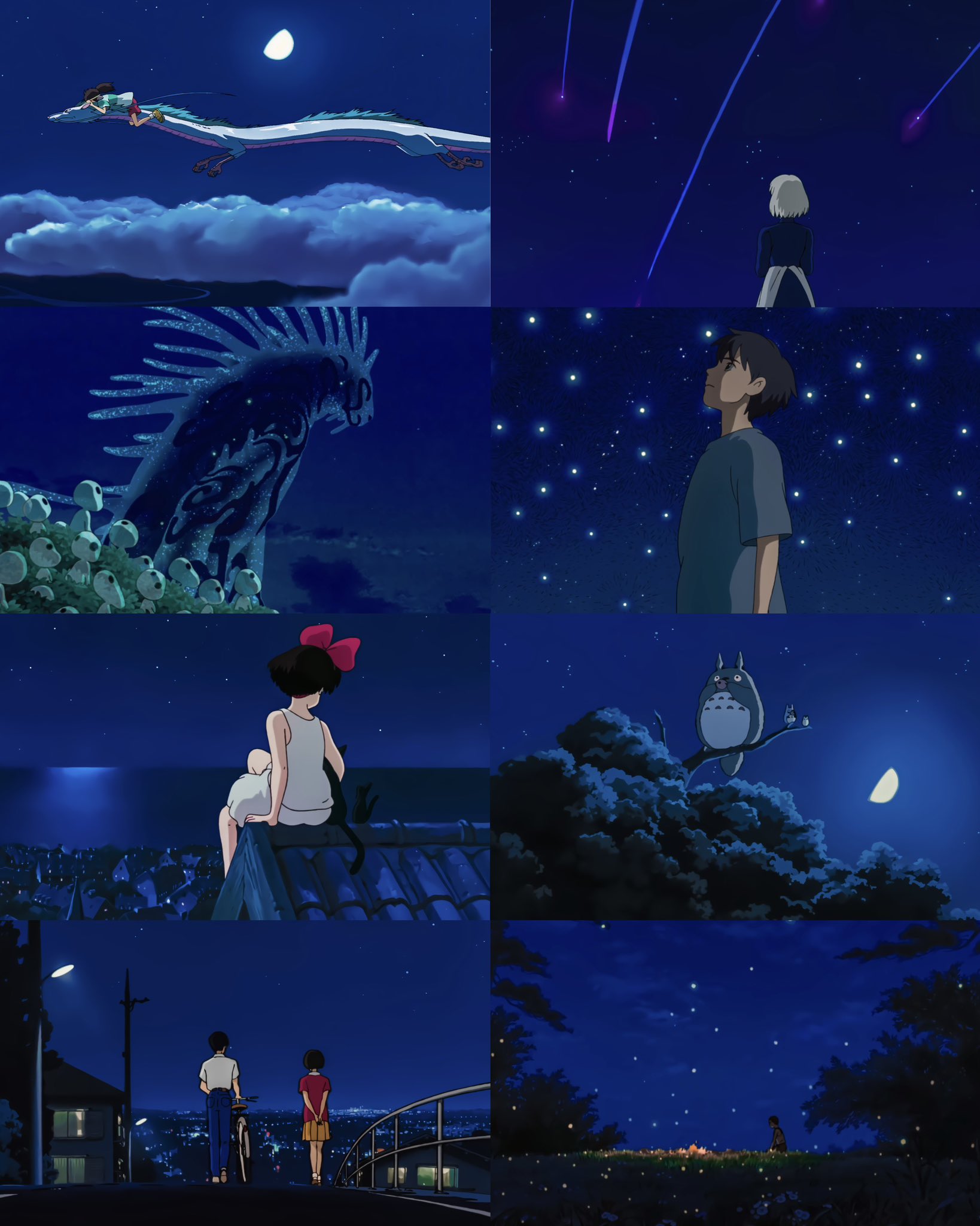 Studio Ghibli night scenery ✨