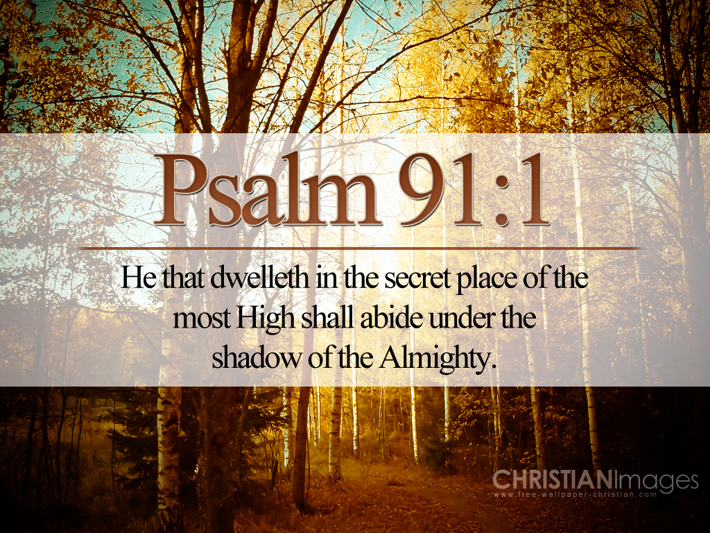 Bible Verses Faith Psalm 91 1 Fall Trees Picture HD Wallpaper