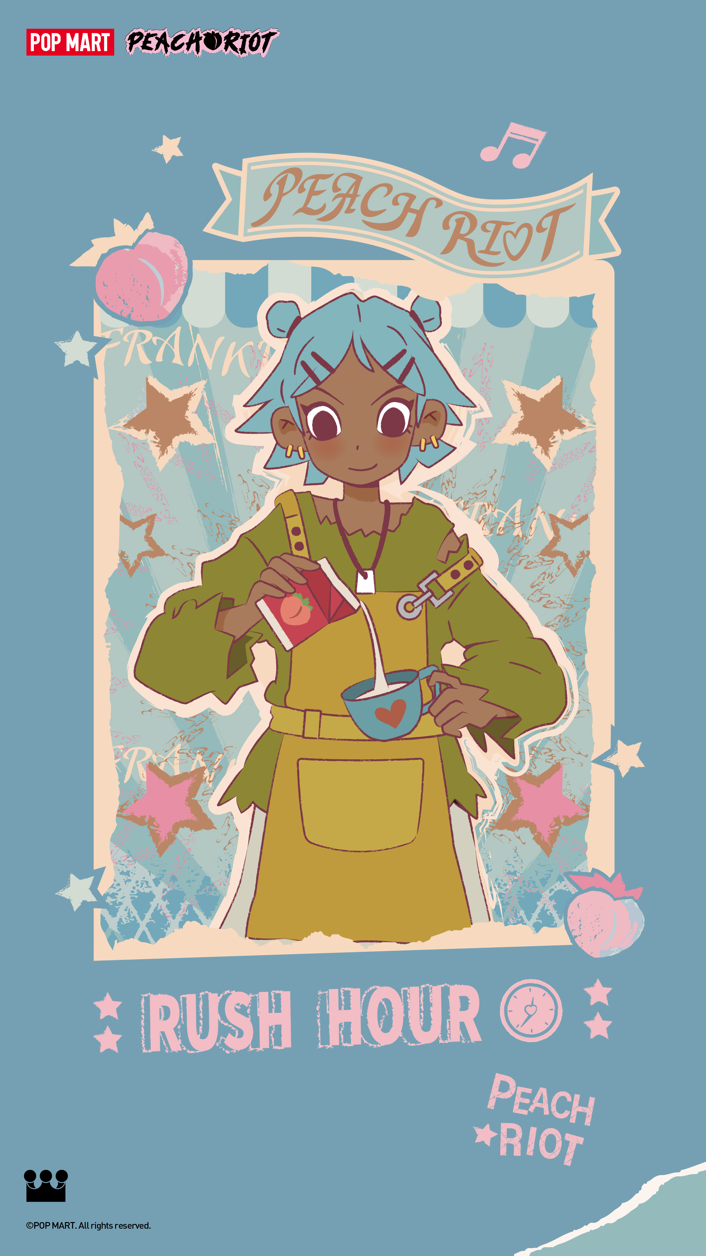 POP MART for a wallpaper refresh with Peach Riot!