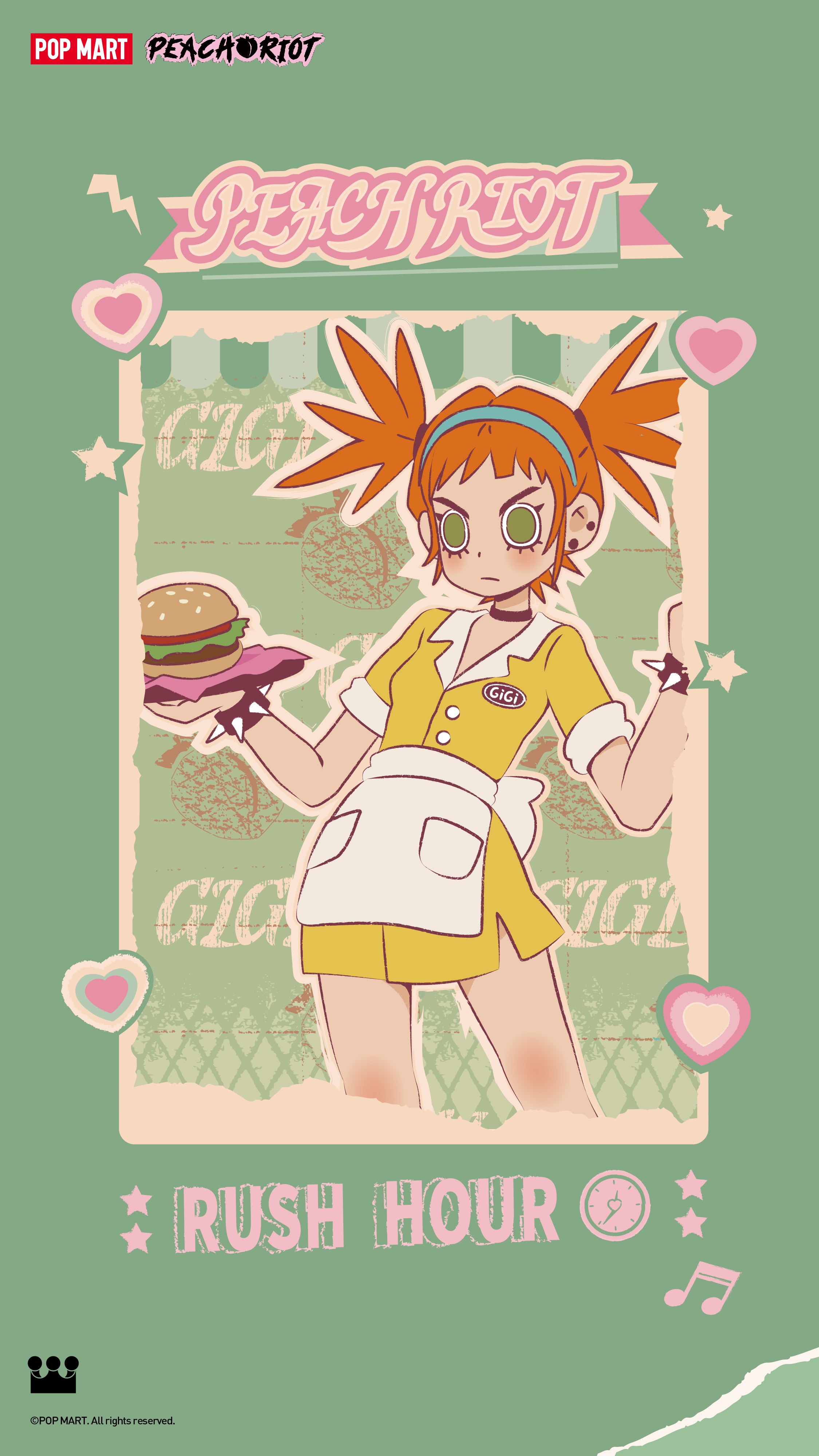 POP MART for a wallpaper refresh with Peach Riot!