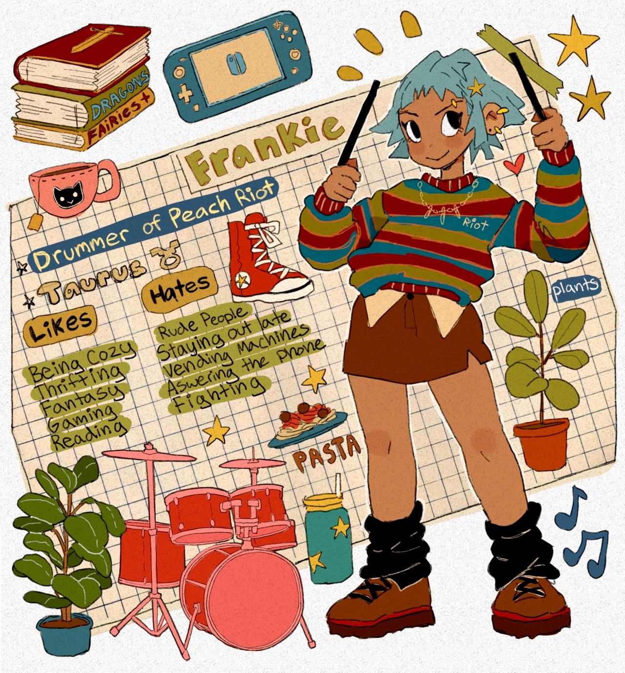 Libby Frame Illustration