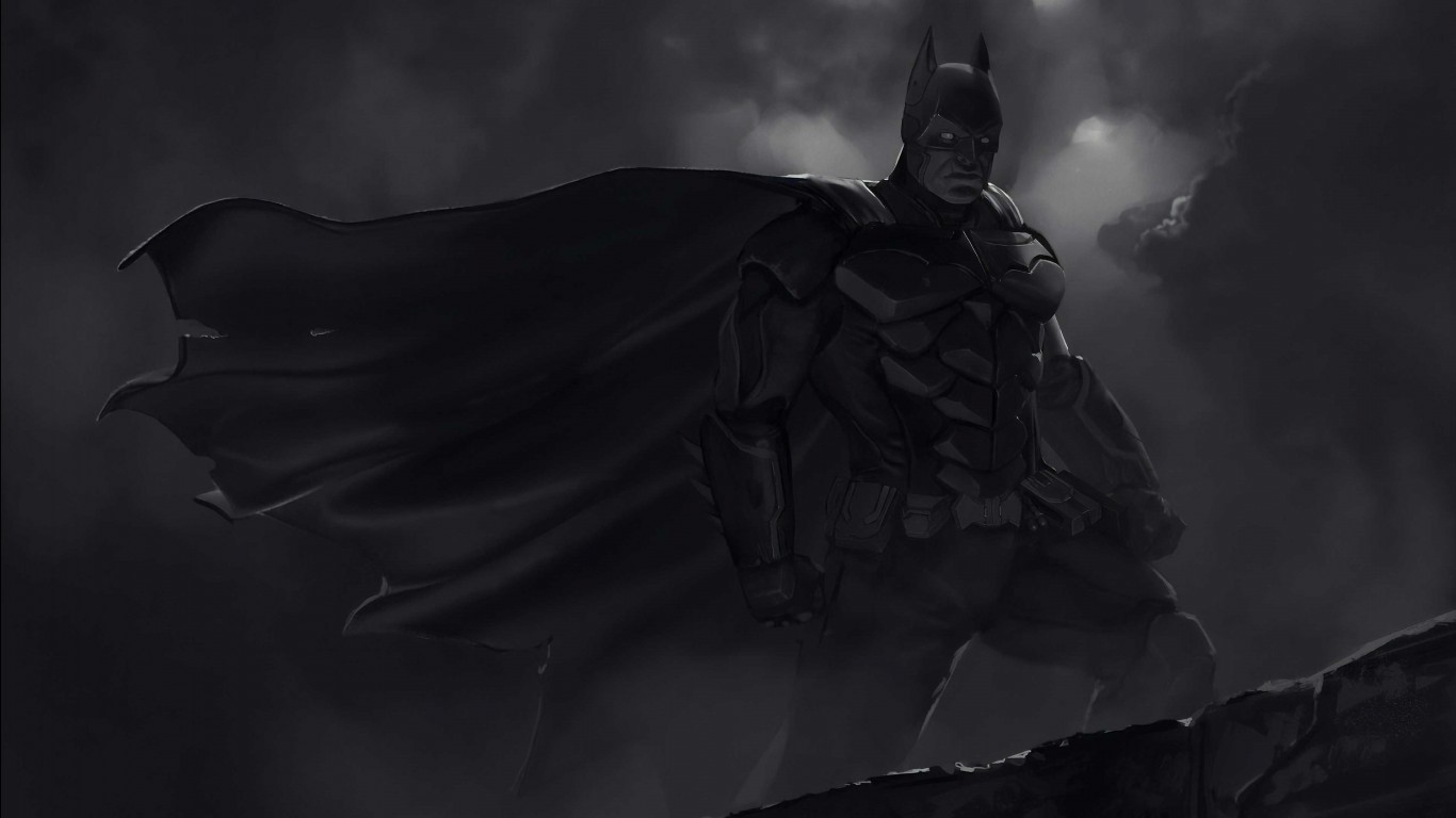 DC Comics Superhero Dark Moon Sky Background 4K HD Batman Wallpaper