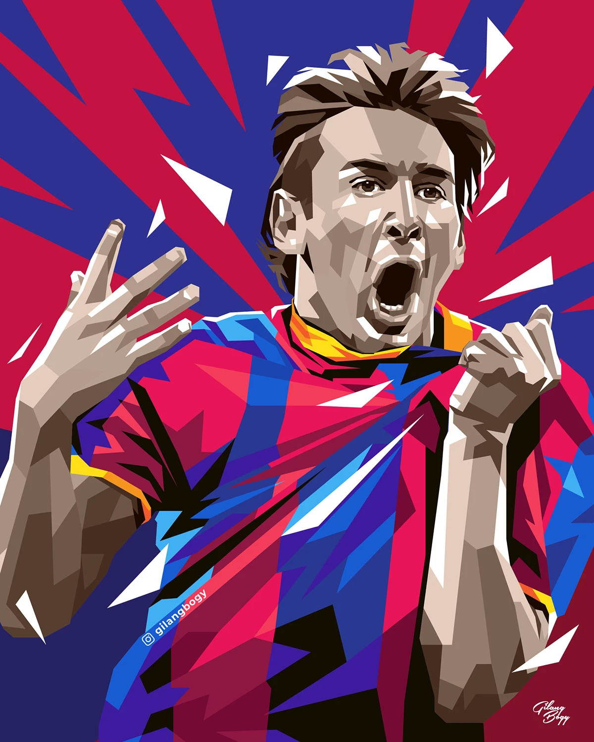 Lionel Messi in WPAP Pop Art STYLE - Behance