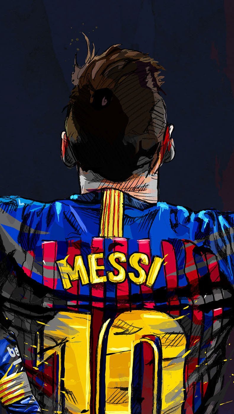Lionel Messi Fanart Wallpaper for iPhone and Mobile Phone
