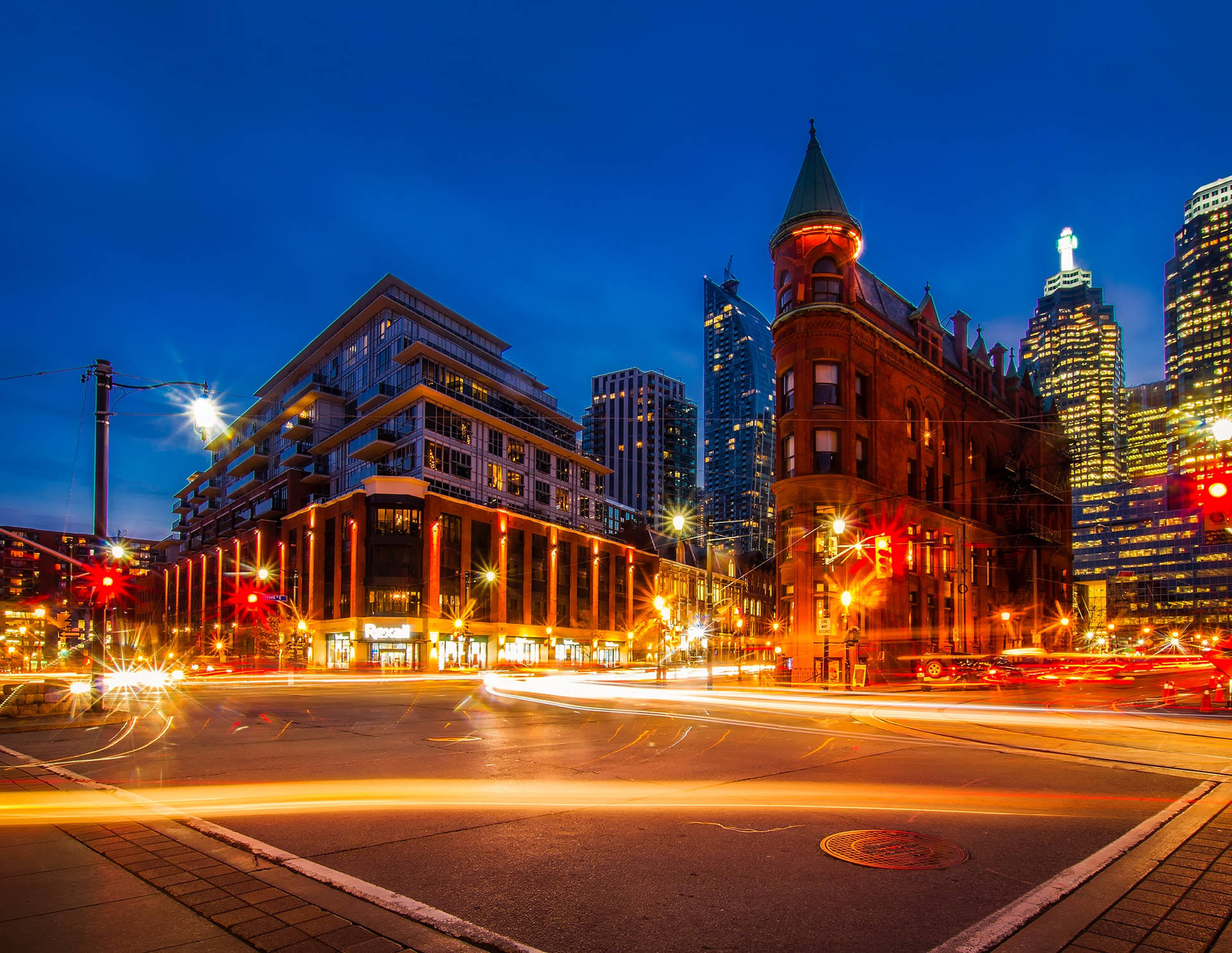 Download Gooderham Building In Toronto Canada Wallpaper