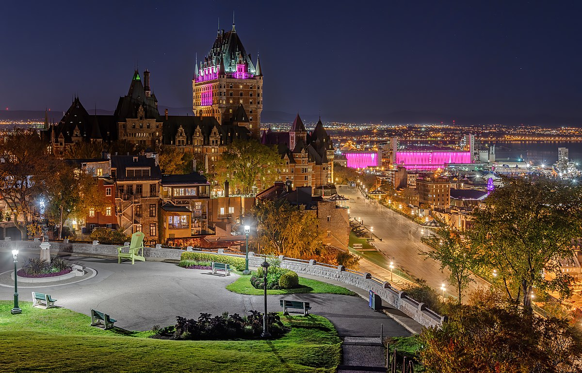 Château Frontenac at night, Quebec Ville