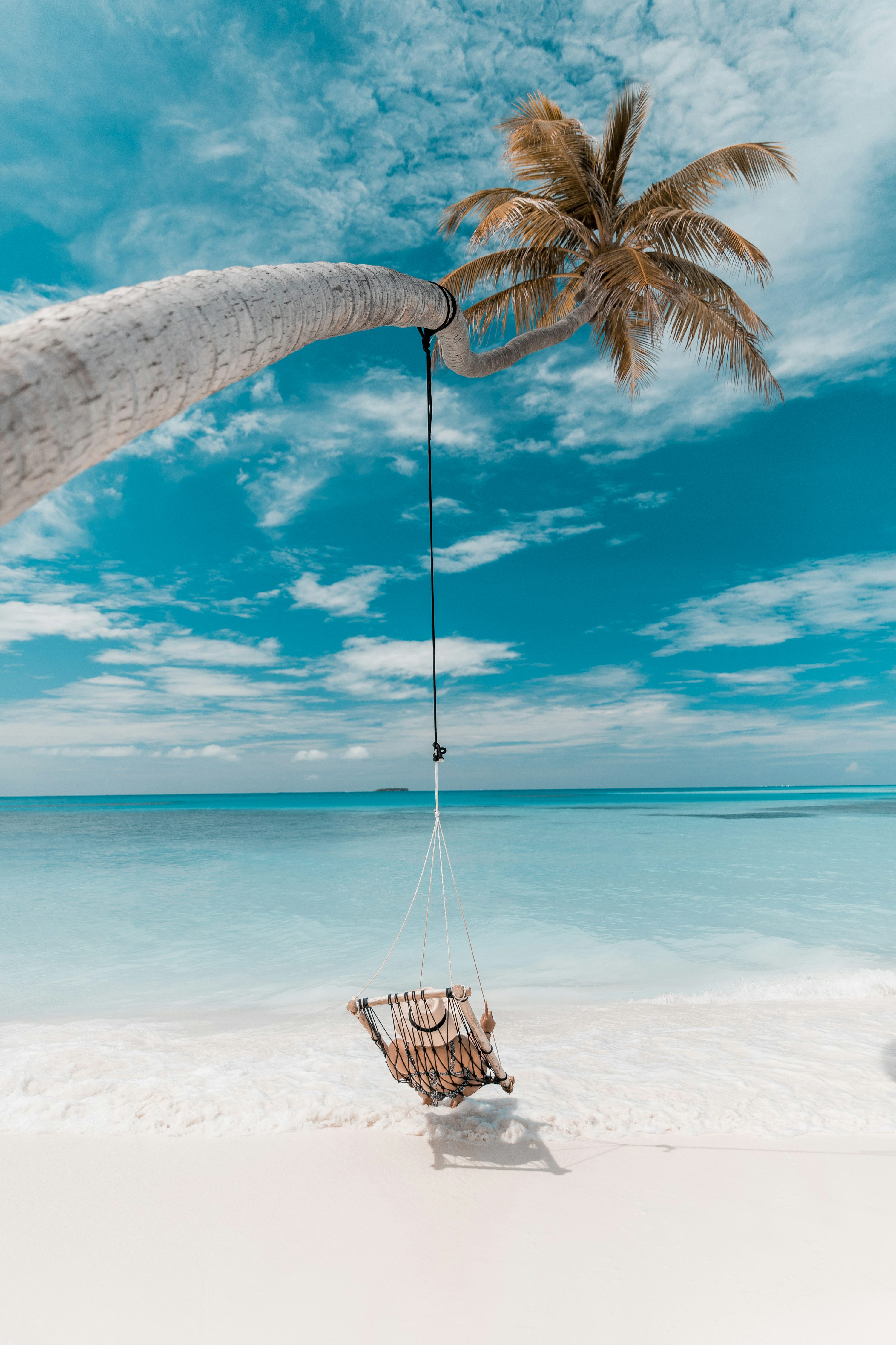 A hammock from a hammock on a beach photo
