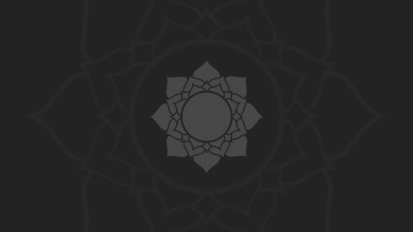 Lotus flower, dark gray background Desktop wallpaper 1366x768