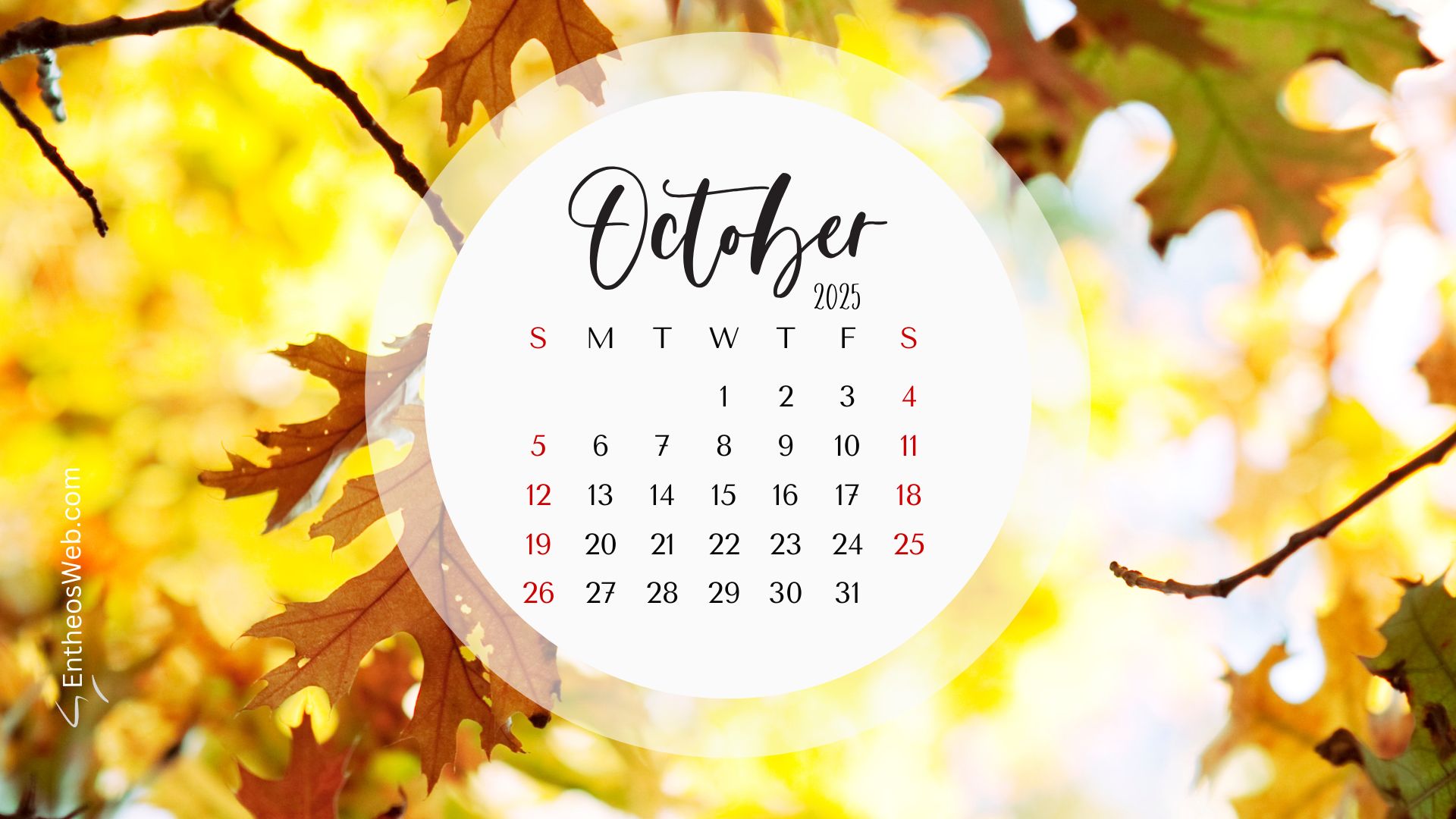 October 2025 Wallpaper Background