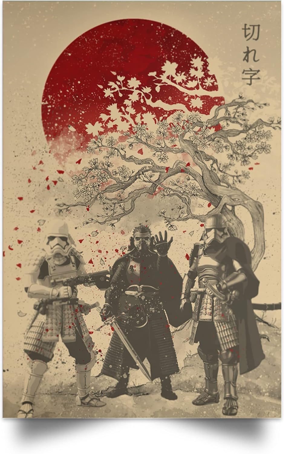 Samurai Kylo Ren & Stormtrooper Star Wars Art Print Nepal