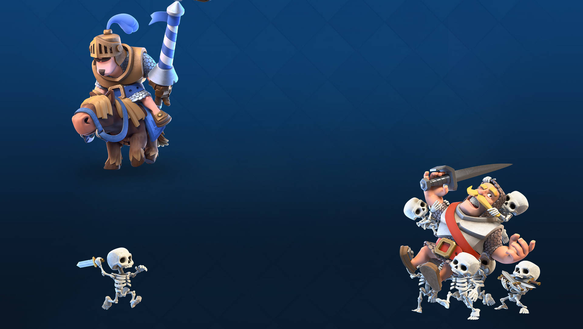 Download Clash Royale Knight Vs. Skeleton Army Wallpaper