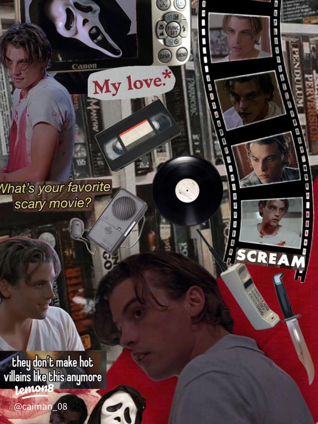 Stylish Billy Loomis Phone Wallpaper for Horror Fans