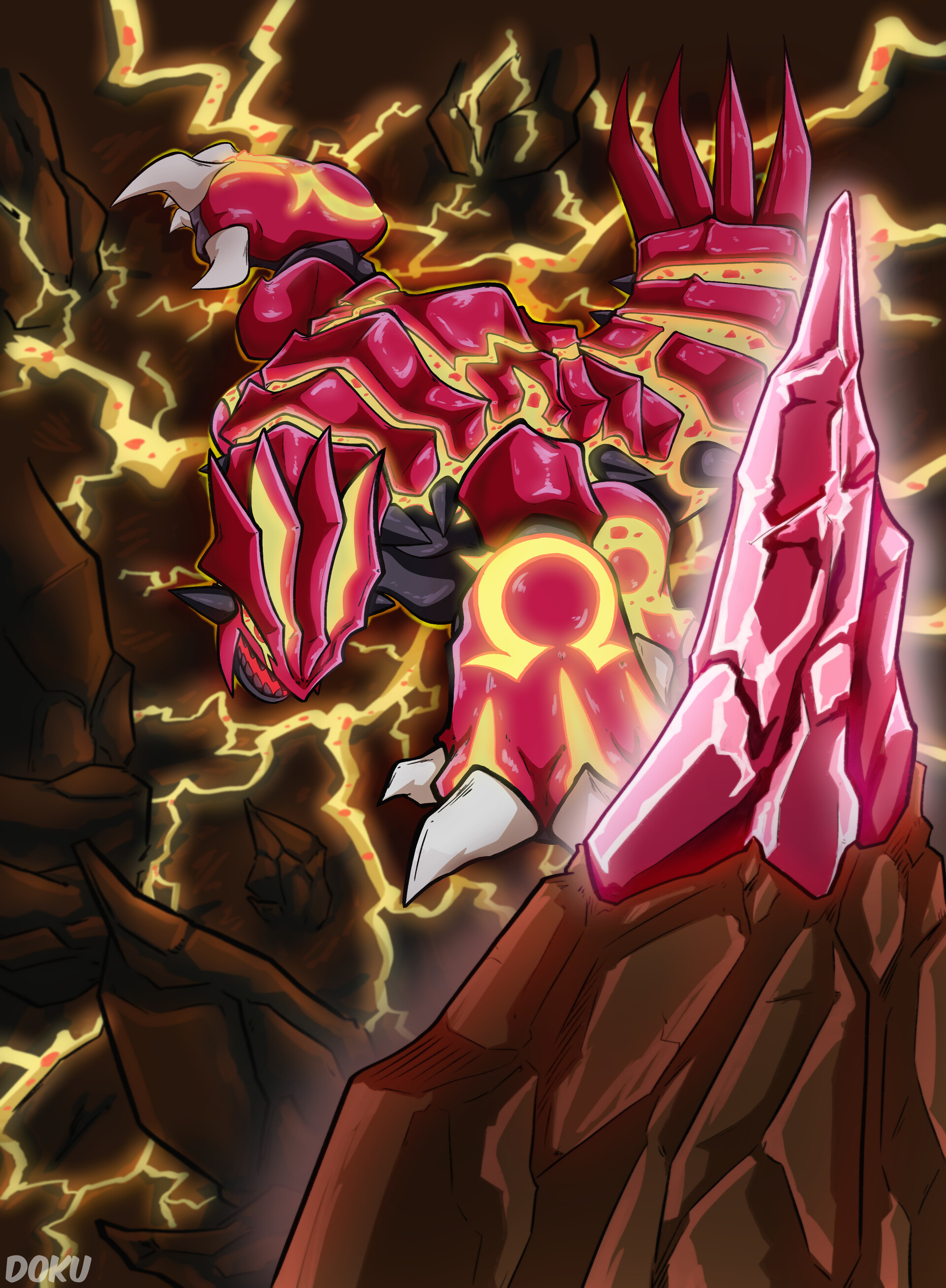 Primal Groudon Illustration