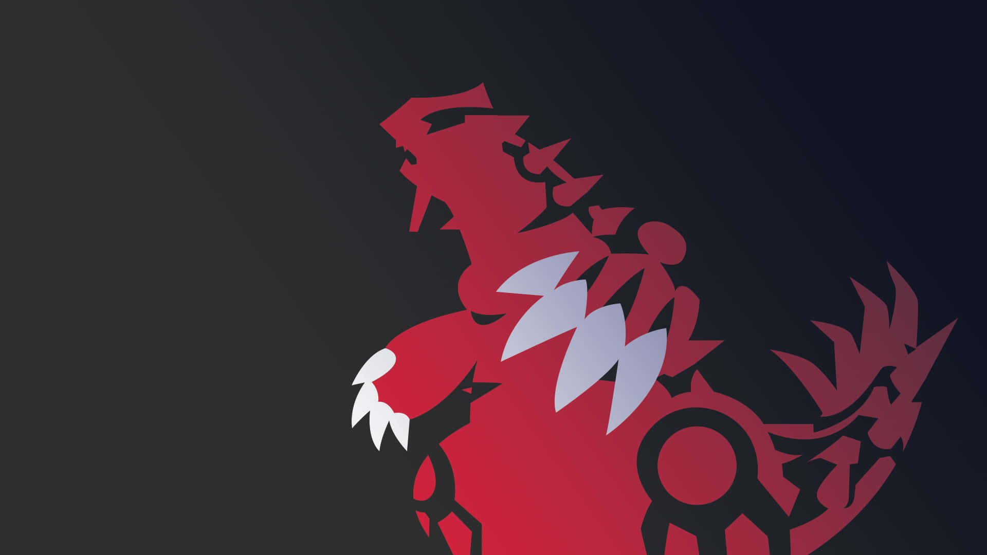 Download Minimalist Graphic Of Primal Groudon Wallpaper