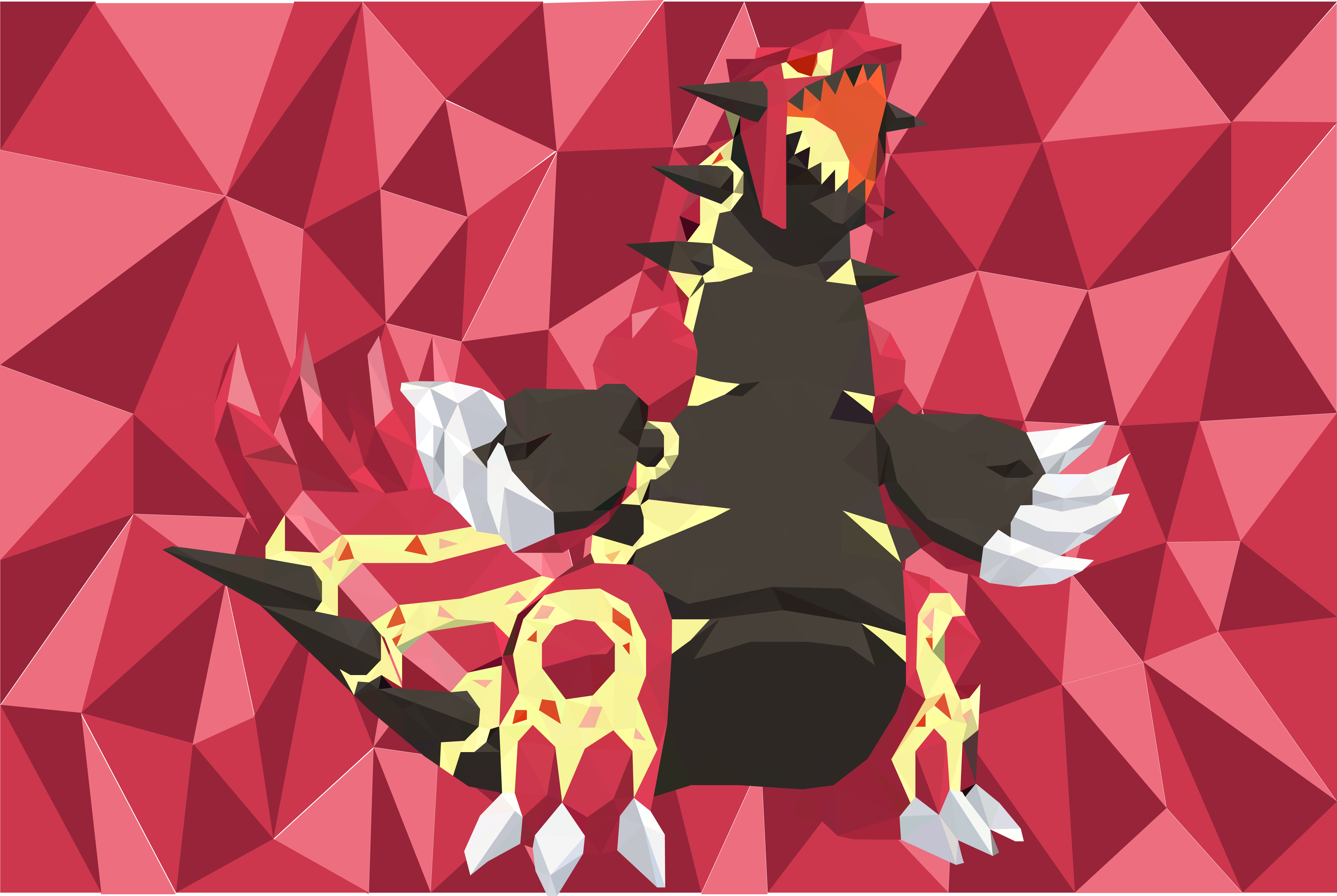 OC Primal Groudon Low Poly