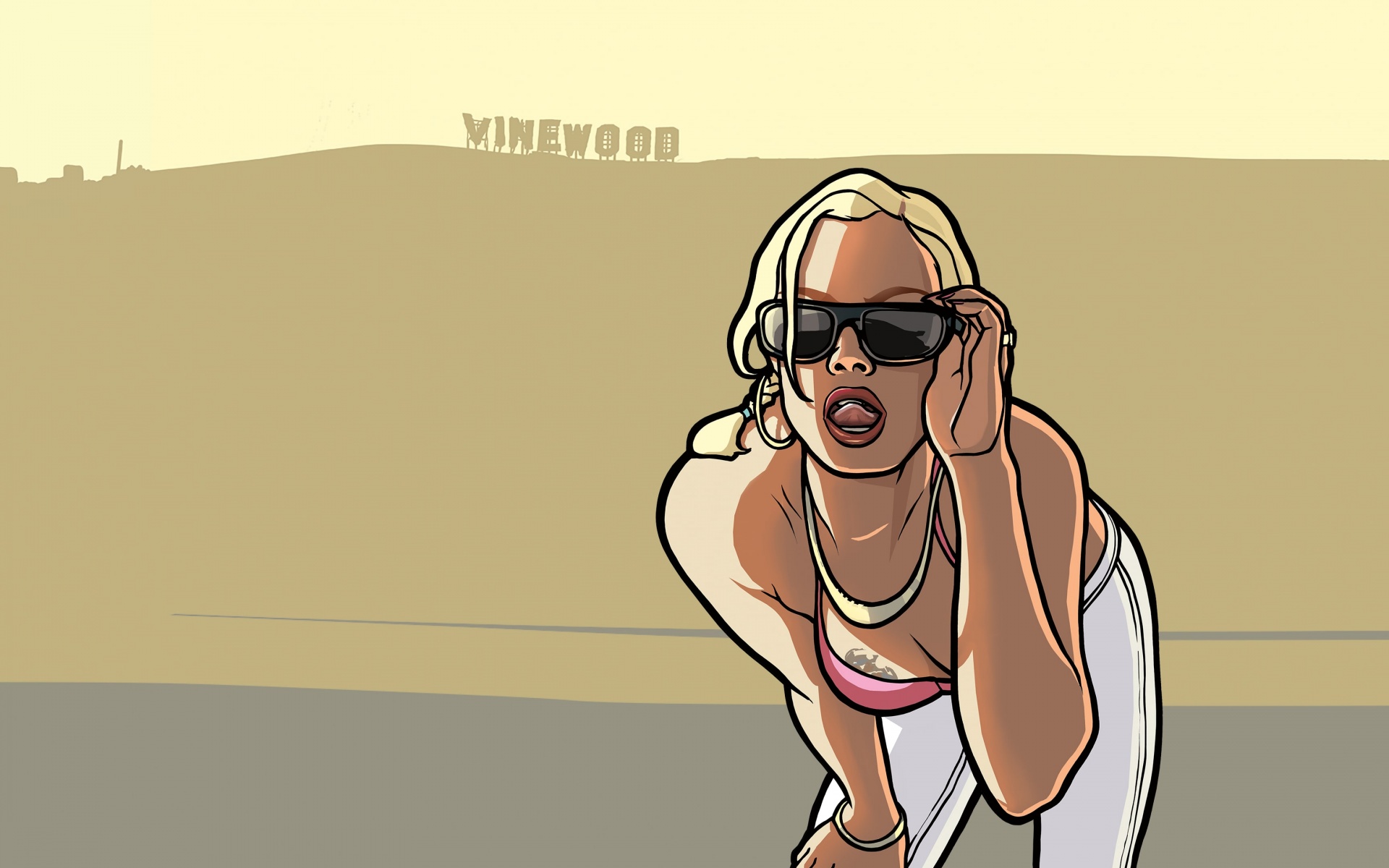 GTA San Andreas DE wallpaper (second attempt, AI)