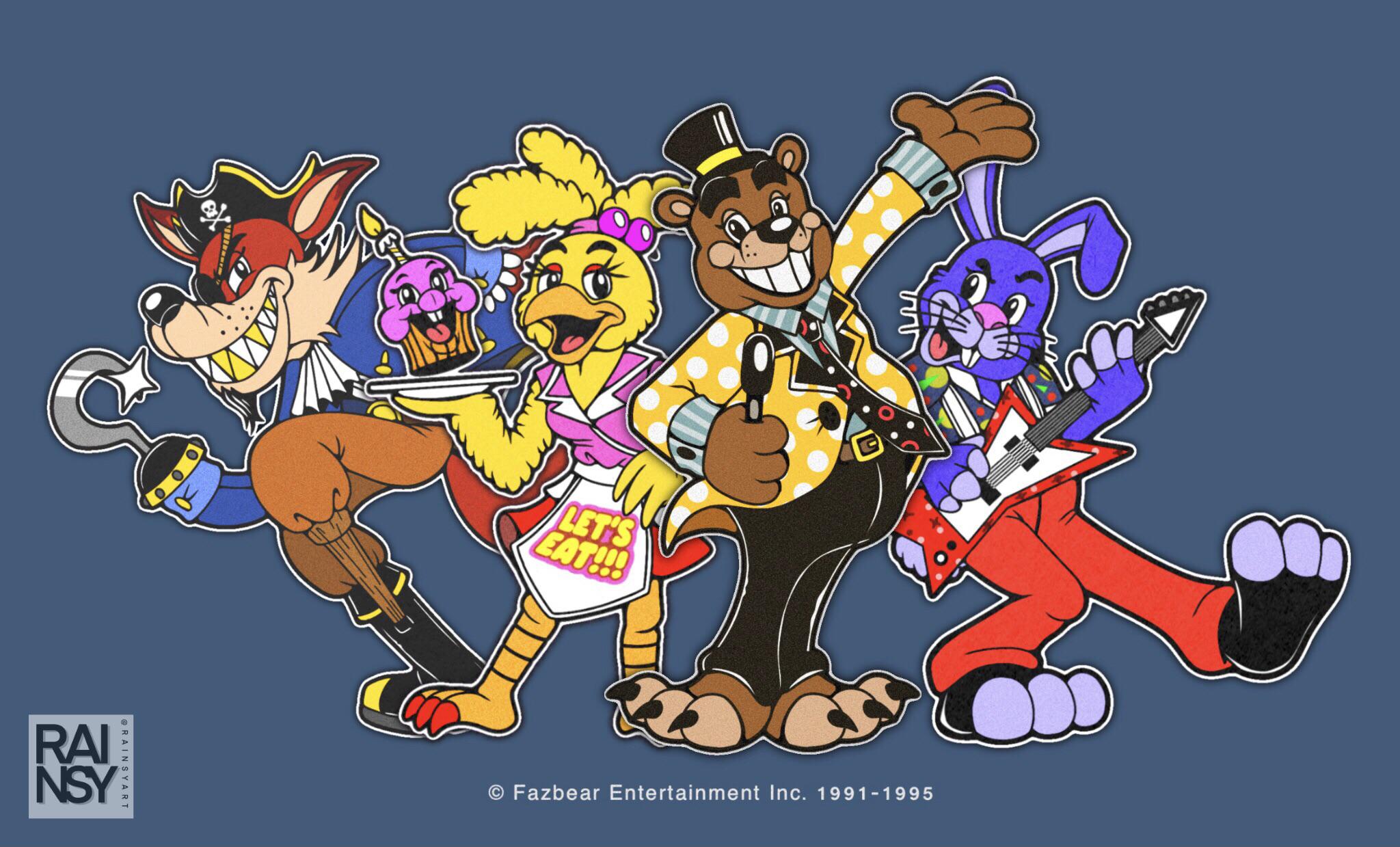 Freddy Fazbear's Pizza Circa. 1995' (FNaF Redesigns + Promo art)