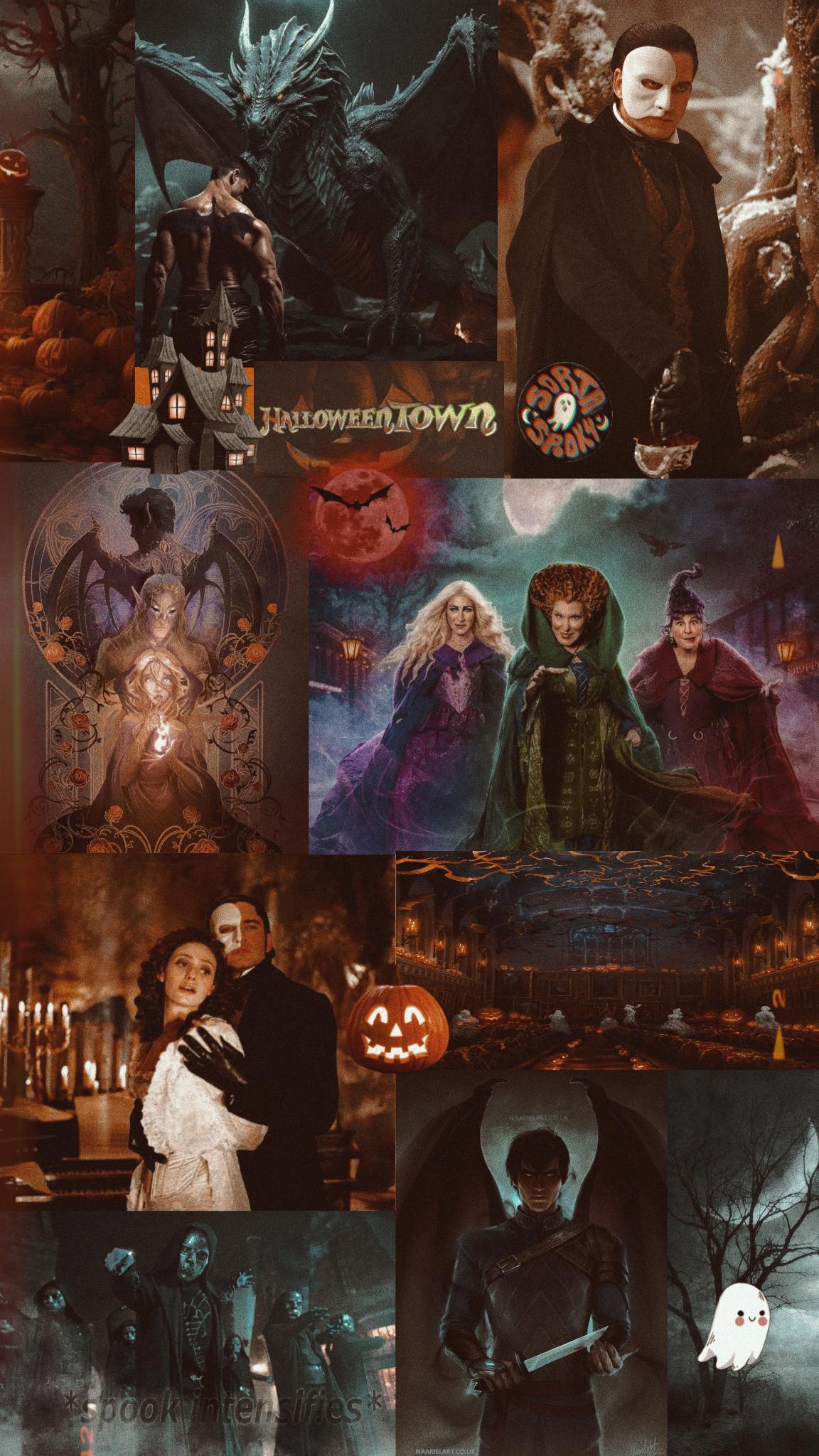 Bookish Halloween Wallpaper