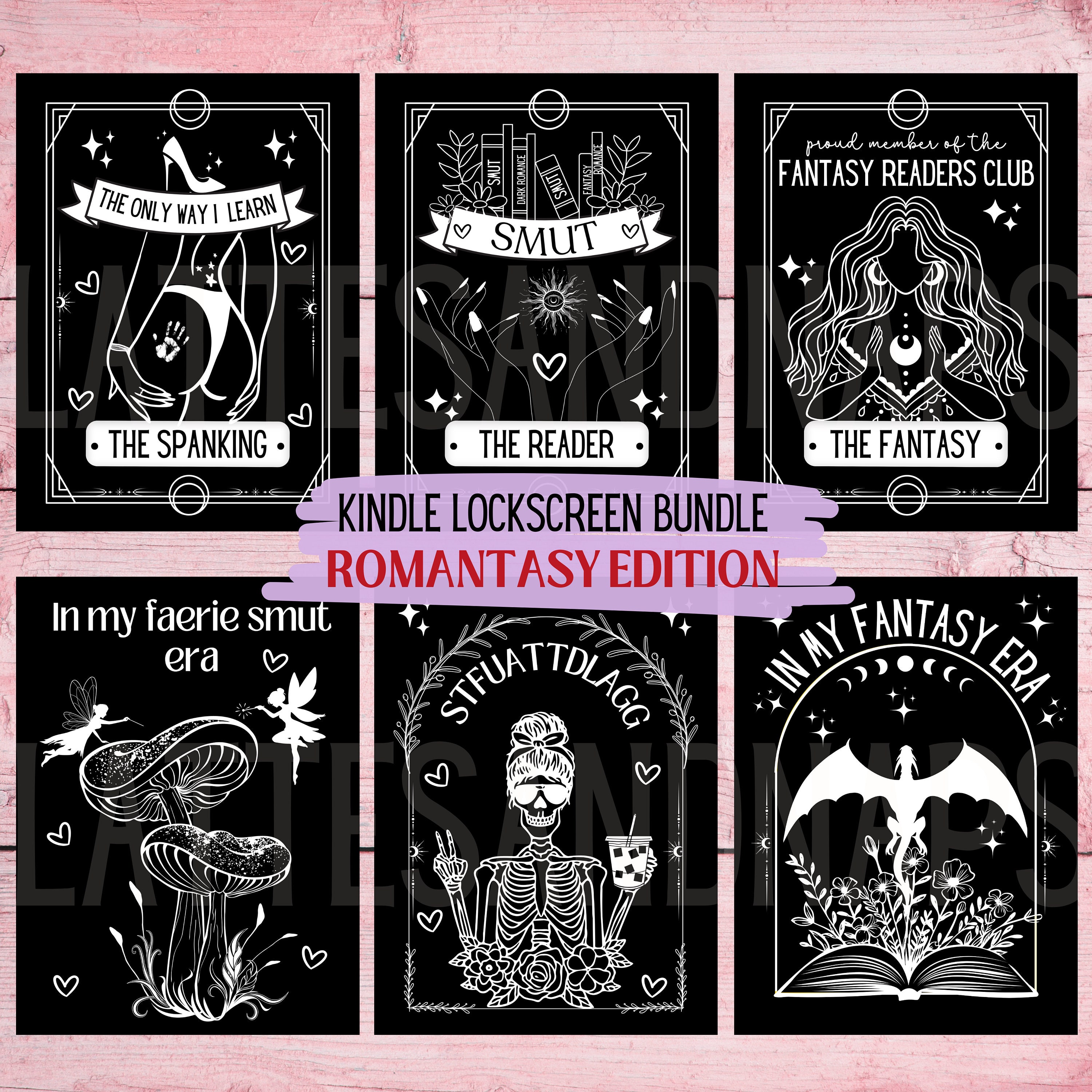 Romantasy Book Background iPhone