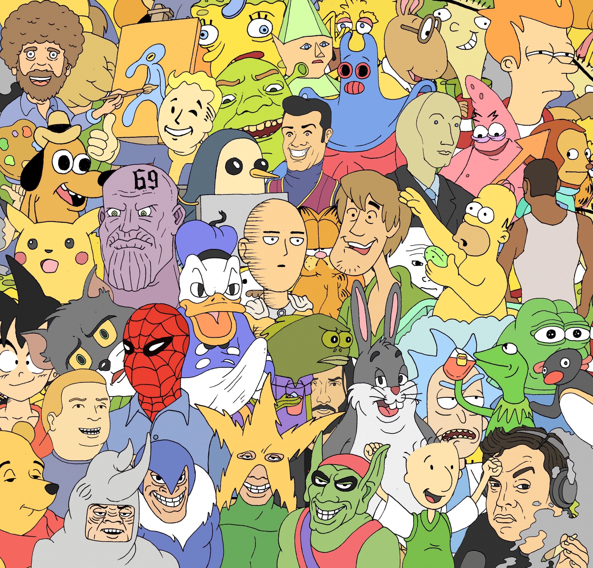 Cartoon TV Show Characters Scooby Doo Spongebob The Simpsons And More