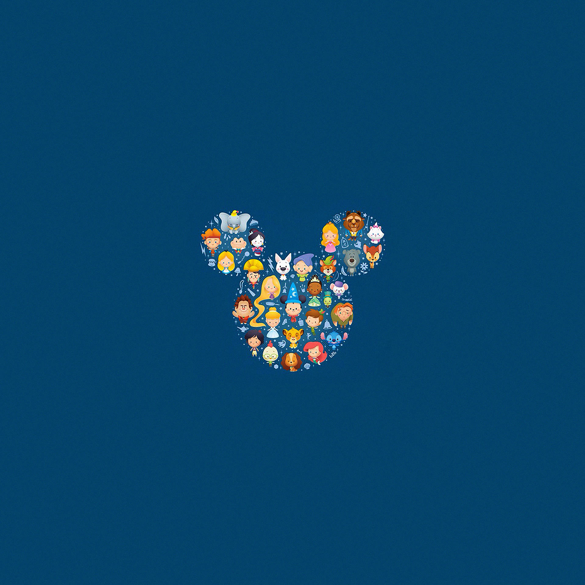 Download iPad Pro Cute Cartoon Character Icon Wallpaper