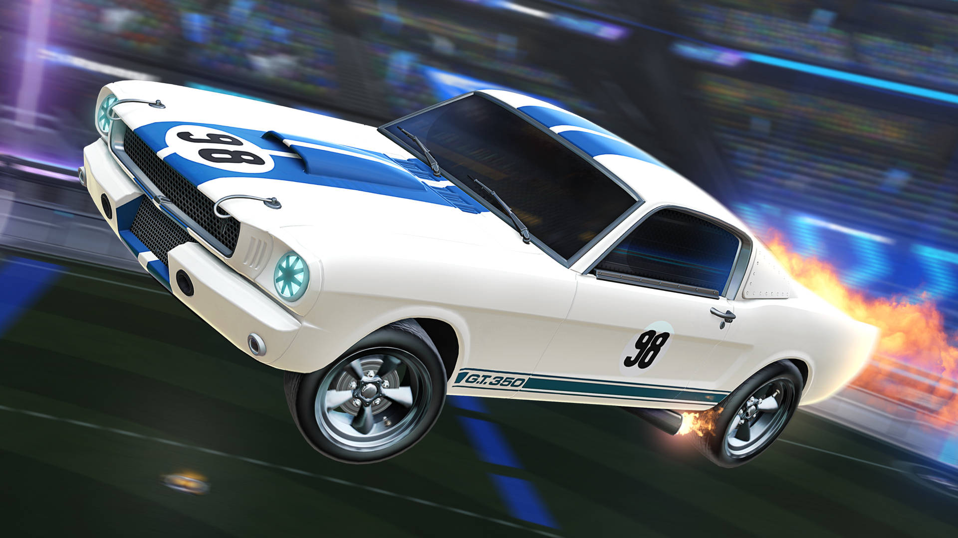Download Mustang Shelby Rocket League Car 2K Wallpaper