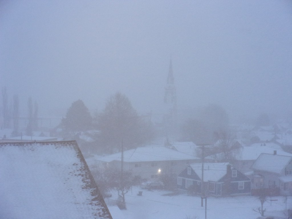 Snow Flurry view from Washington Square