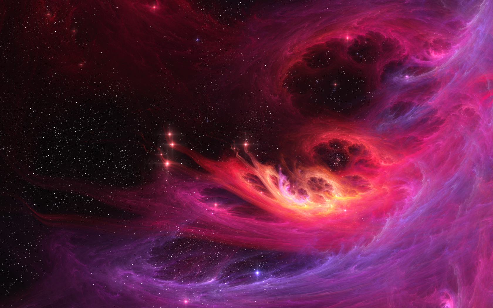 Download Pink Star Space Sci Fi Nebula Wallpaper