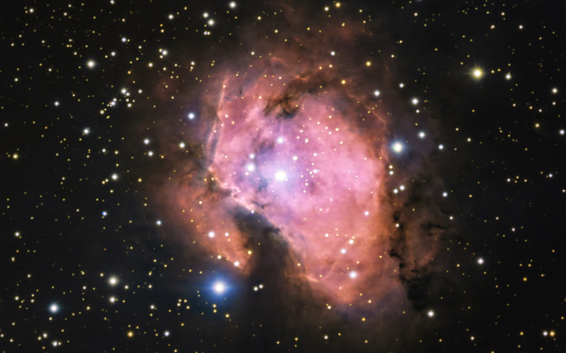 A Bubblegum Pink Nebula