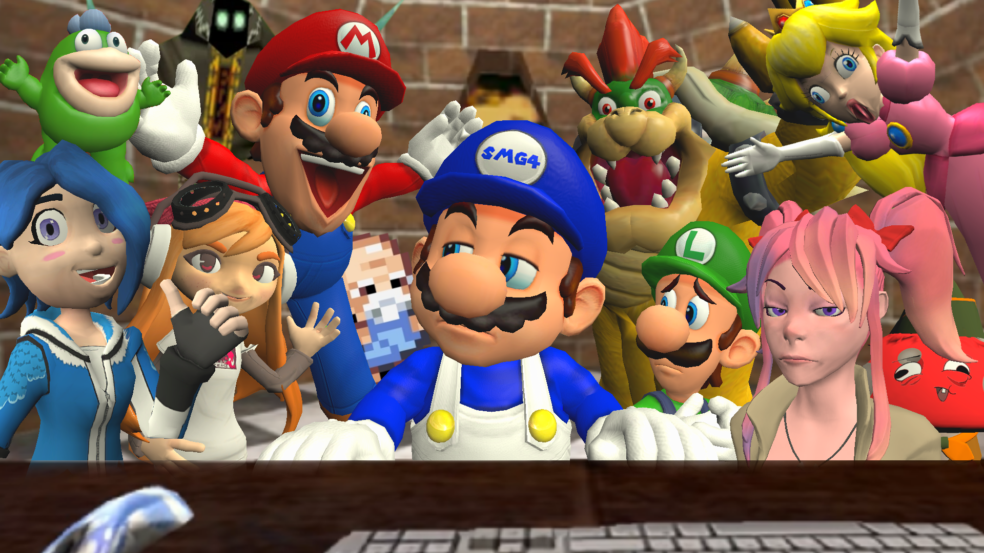 SMG4 ideas. super mario art, mario art, fan art