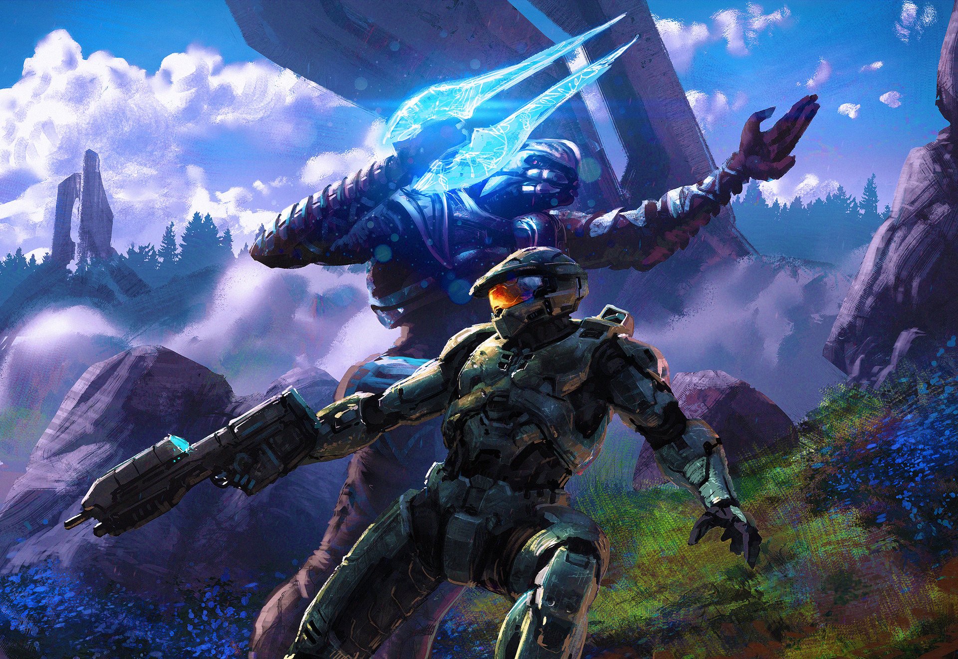 Halo Codex Artwork by Isaac Hannaford. #Halo #MasterChief # Arbiter