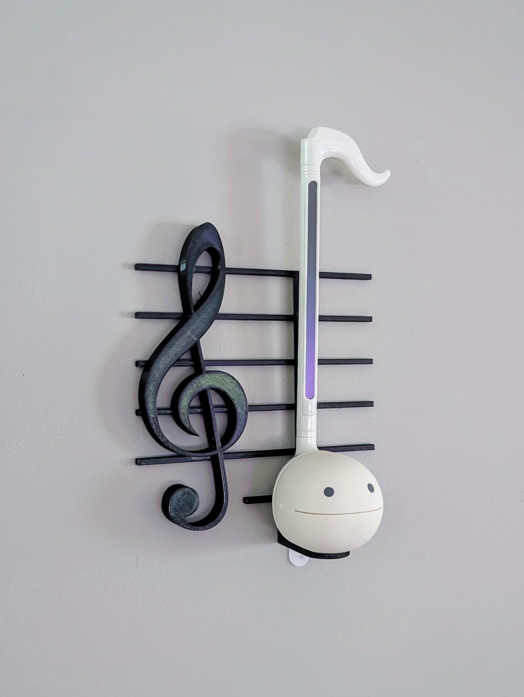 I designed and printed a custom shelf for my Otamatone