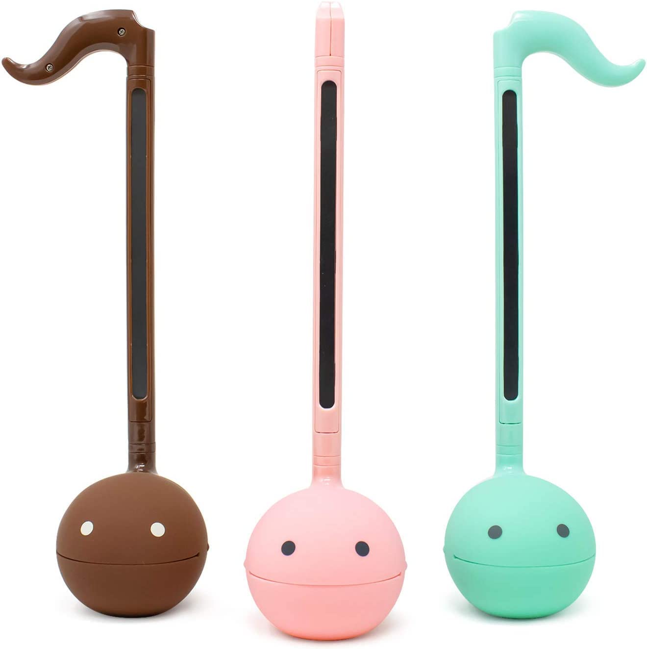 Otamatone Japanese Electronic Musical Instrument Portable Music Synthesizer from Japan by Maywa Denki Studio Award Winning, Educational Fun Gift for Children Teen Adult Strawberry Mint Set, Musical Instruments